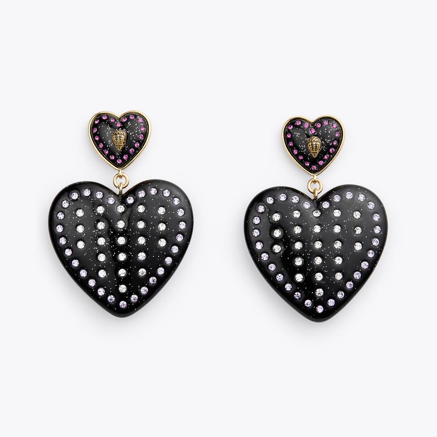 イヤリング Balloon Heart Pave Earrings - Marc Jacobs - l - Black The Heart Balloon Pave Earrings | Marc Jacobs | Official Site
