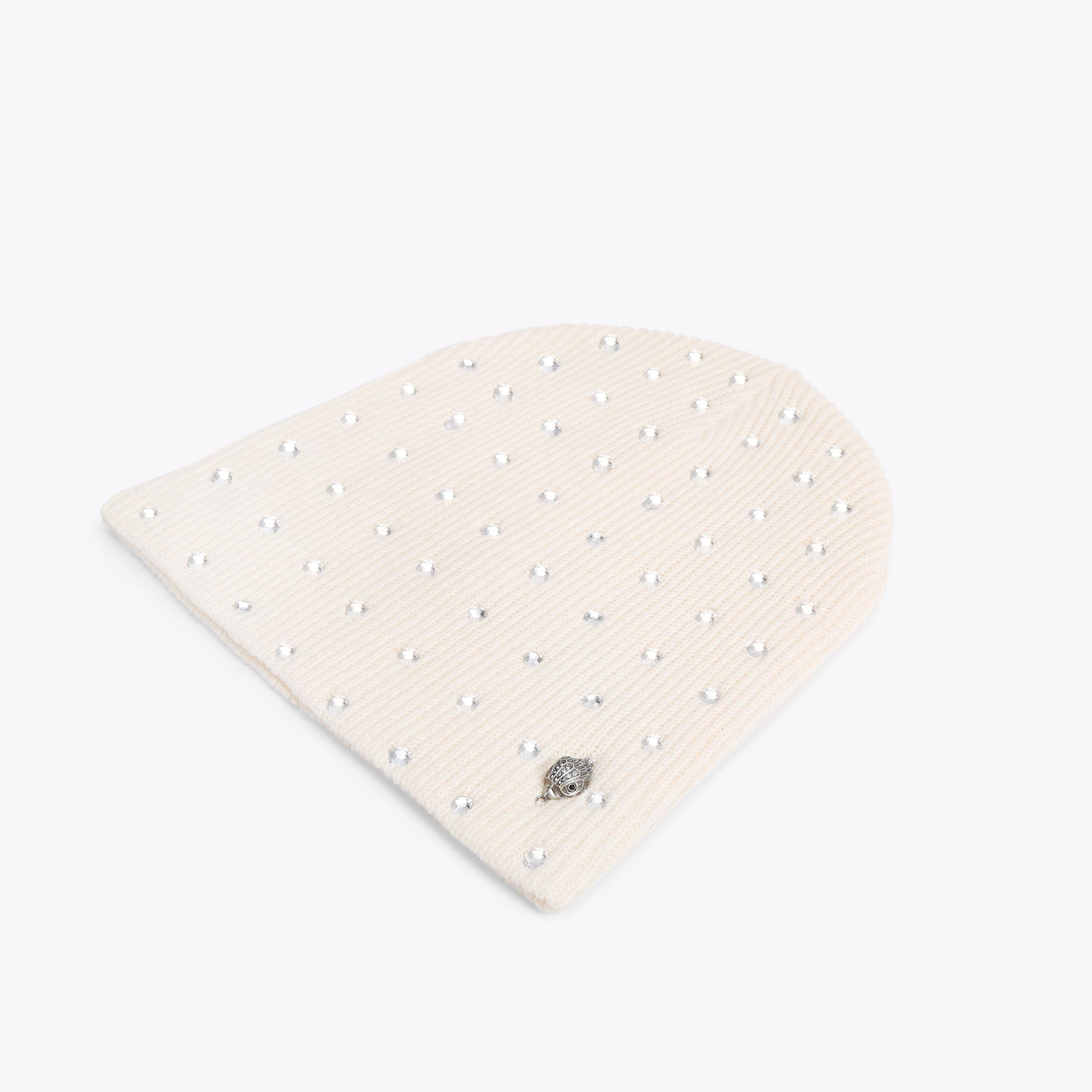 CRYSTAL HAT Bone Crystal Beanie Hat by KURT GEIGER LONDON