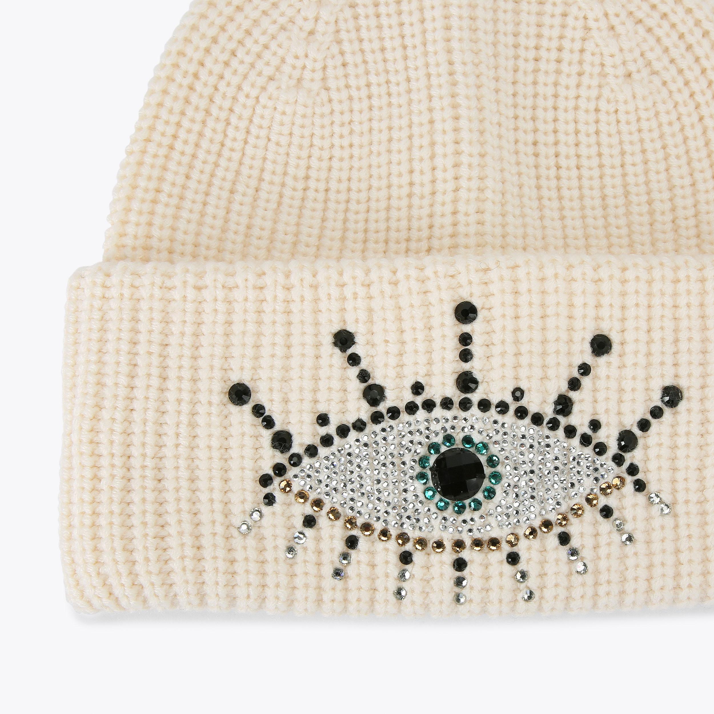 Evil Eye Foldover Beanie