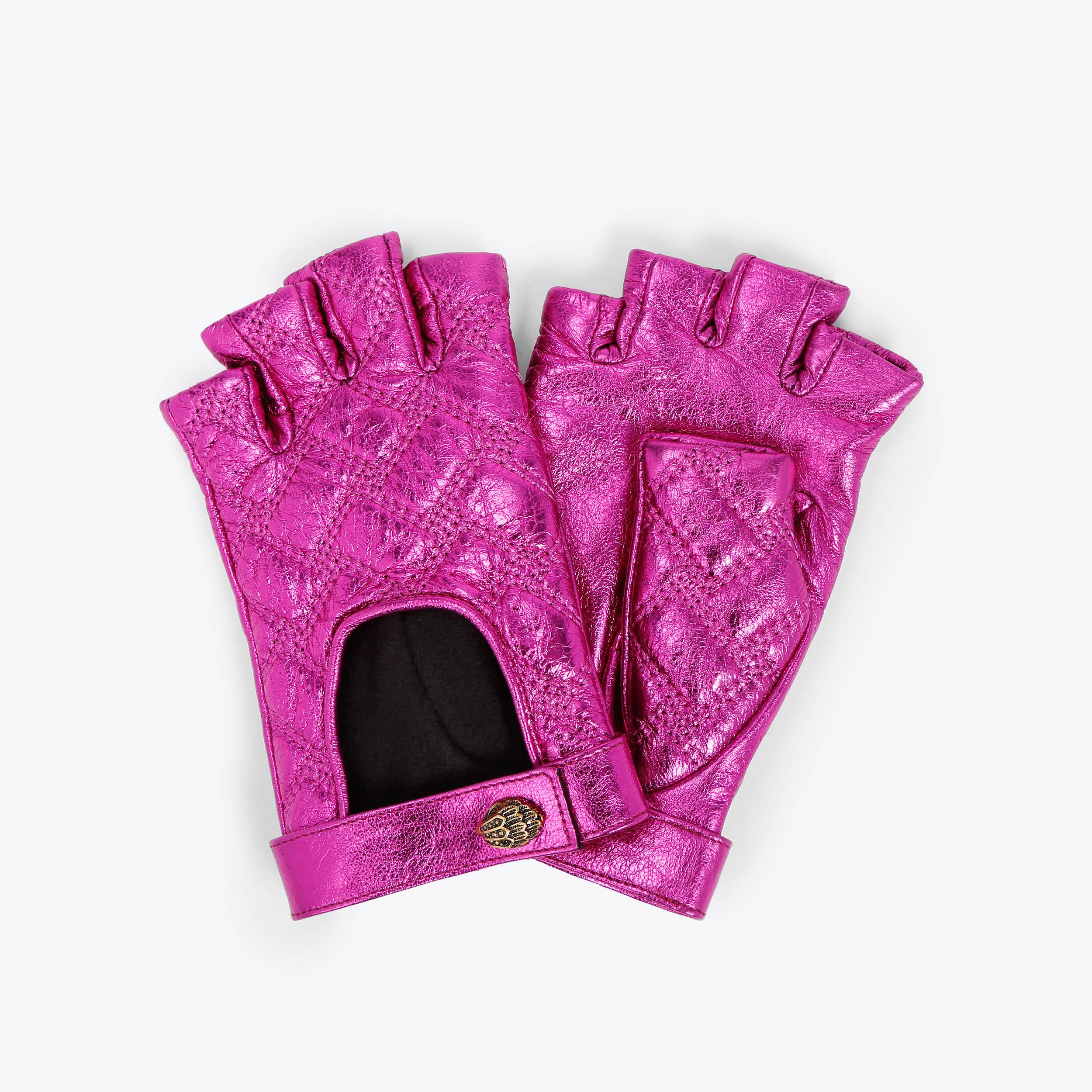 KENSINGTON FINGERLESS GLO Pink Quilted Fingerless Gloves by KENSINGTON FINGERLESS GLO Pink Quilted Fingerless Gloves by