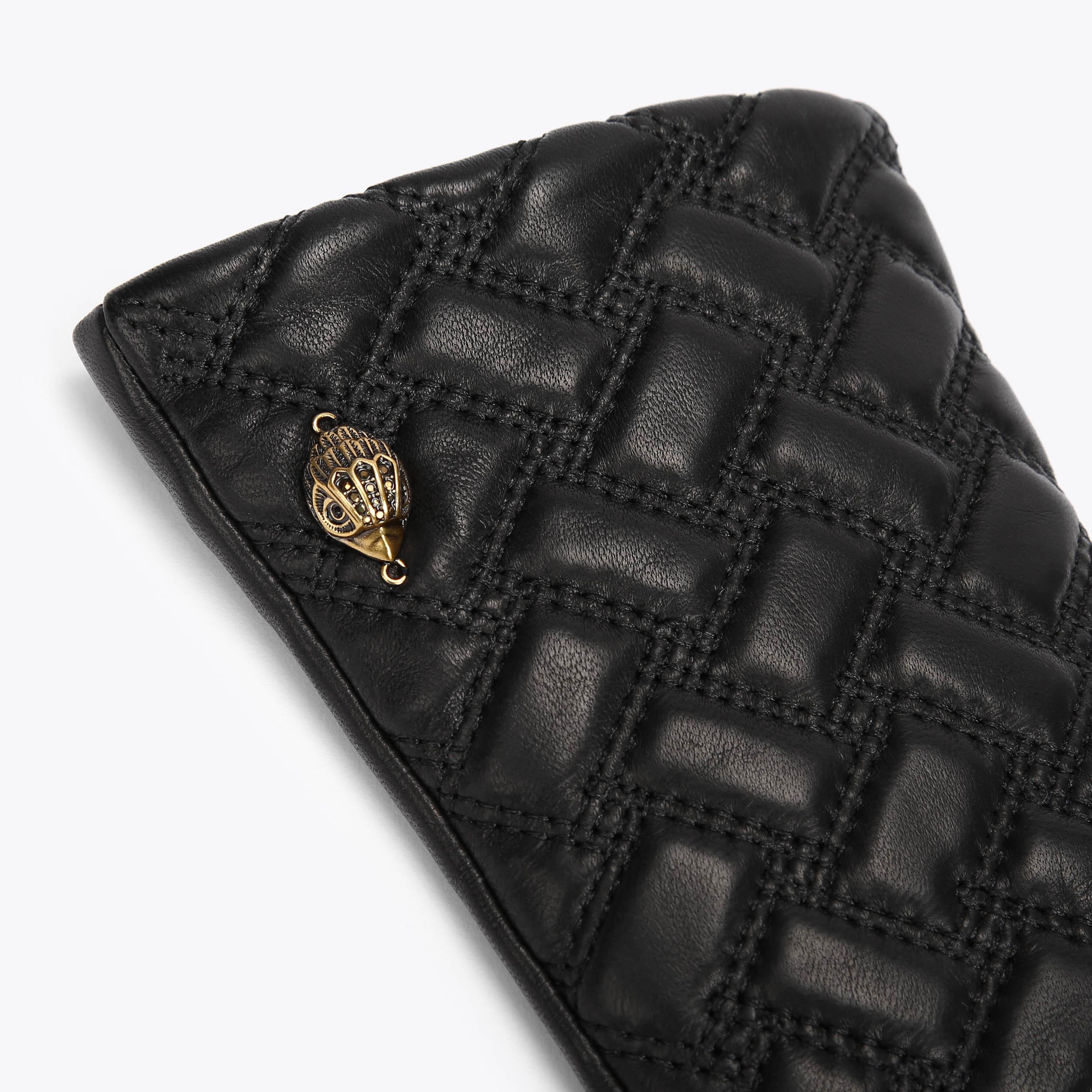 KENSINGTON LONG GLOVES Black Quilted Long Gloves by KURT  display picture 3