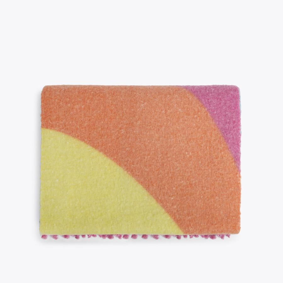 YARNDYE SCARF Rainbow Stripe Tassel Scarf by KURT GEIGER LONDON YARNDYE SCARF Rainbow Stripe Tassel Scarf by KURT GEIGER LONDON