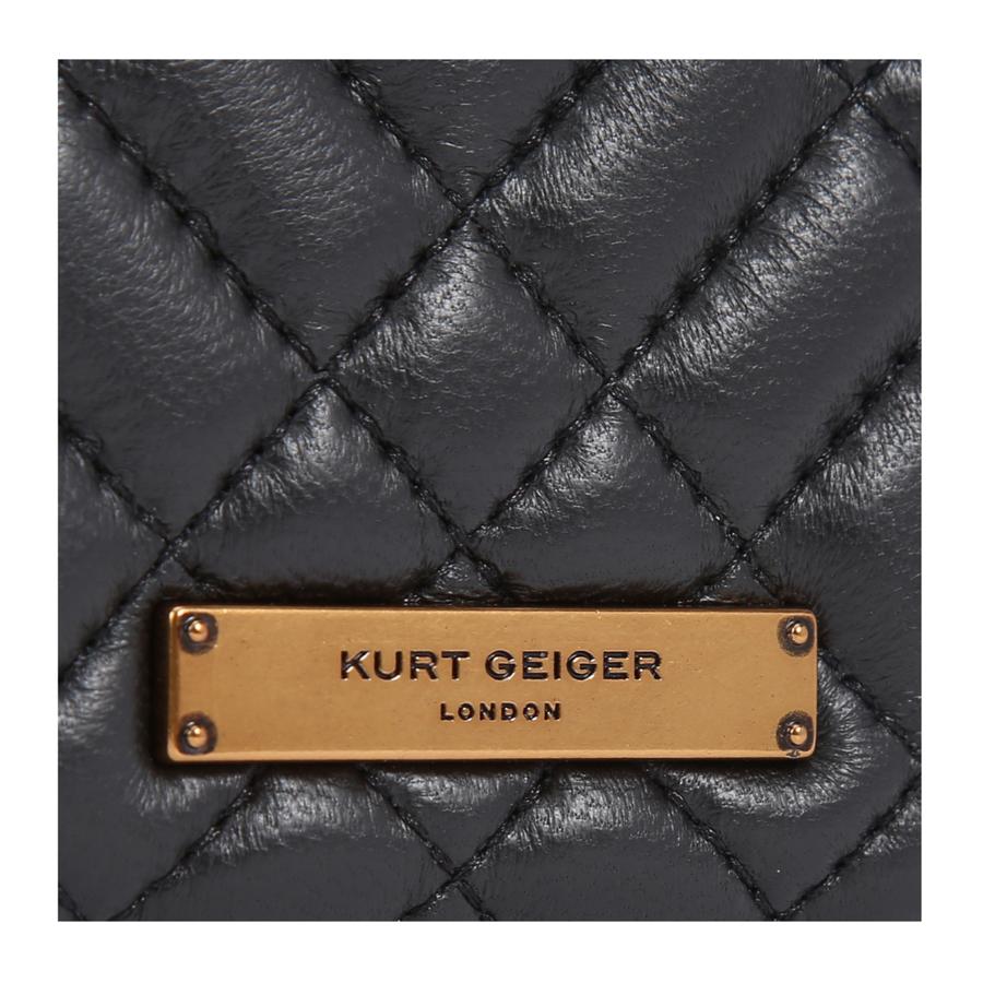 MINI PURSE B Purple Metallic Quilted Leather Mini Wallet by Kurt