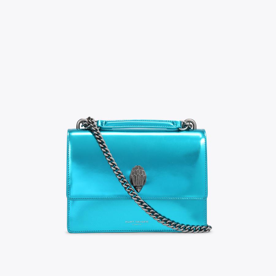 SHOREDITCH CROSS BODY Blue Mirror Structured Cross Body by KURT