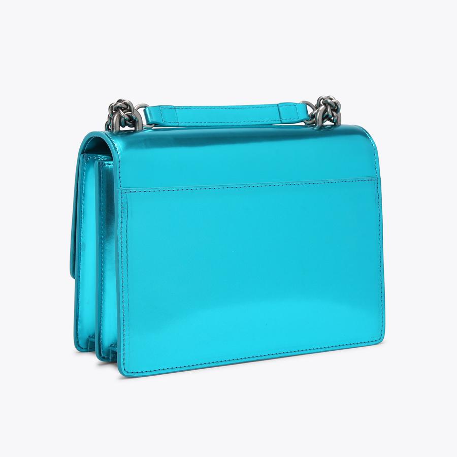 SHOREDITCH CROSS BODY Blue Mirror Structured Cross Body by KURT