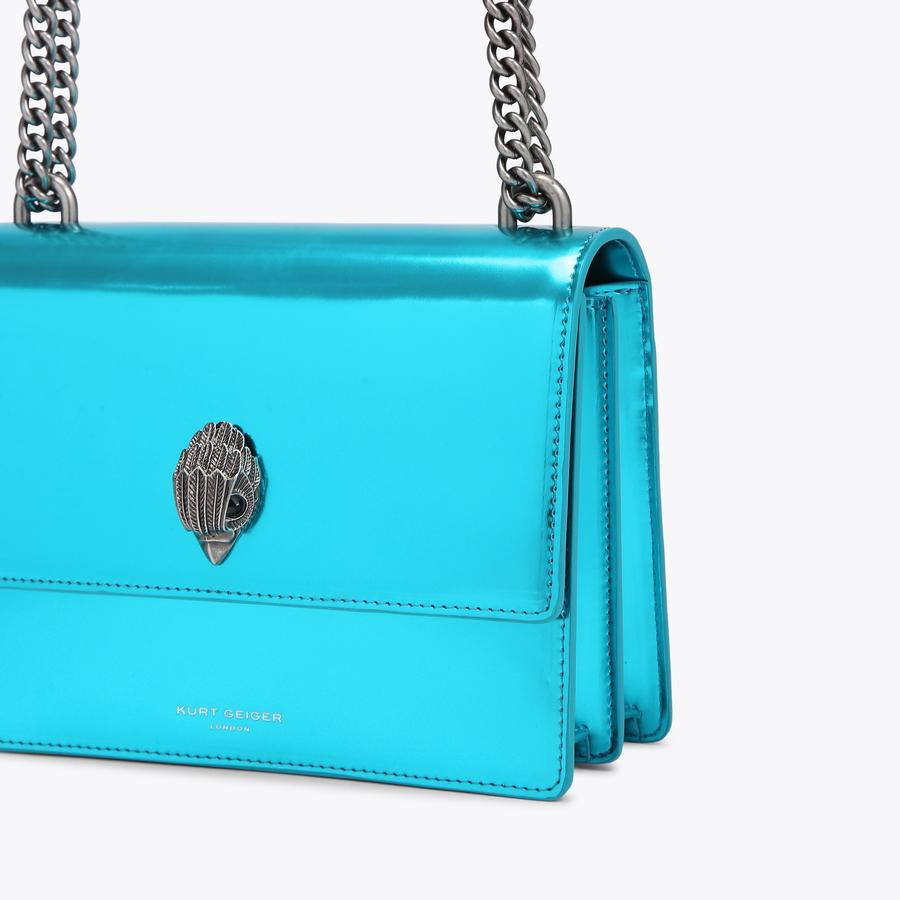 SHOREDITCH CROSS BODY Blue Mirror Structured Cross Body by KURT