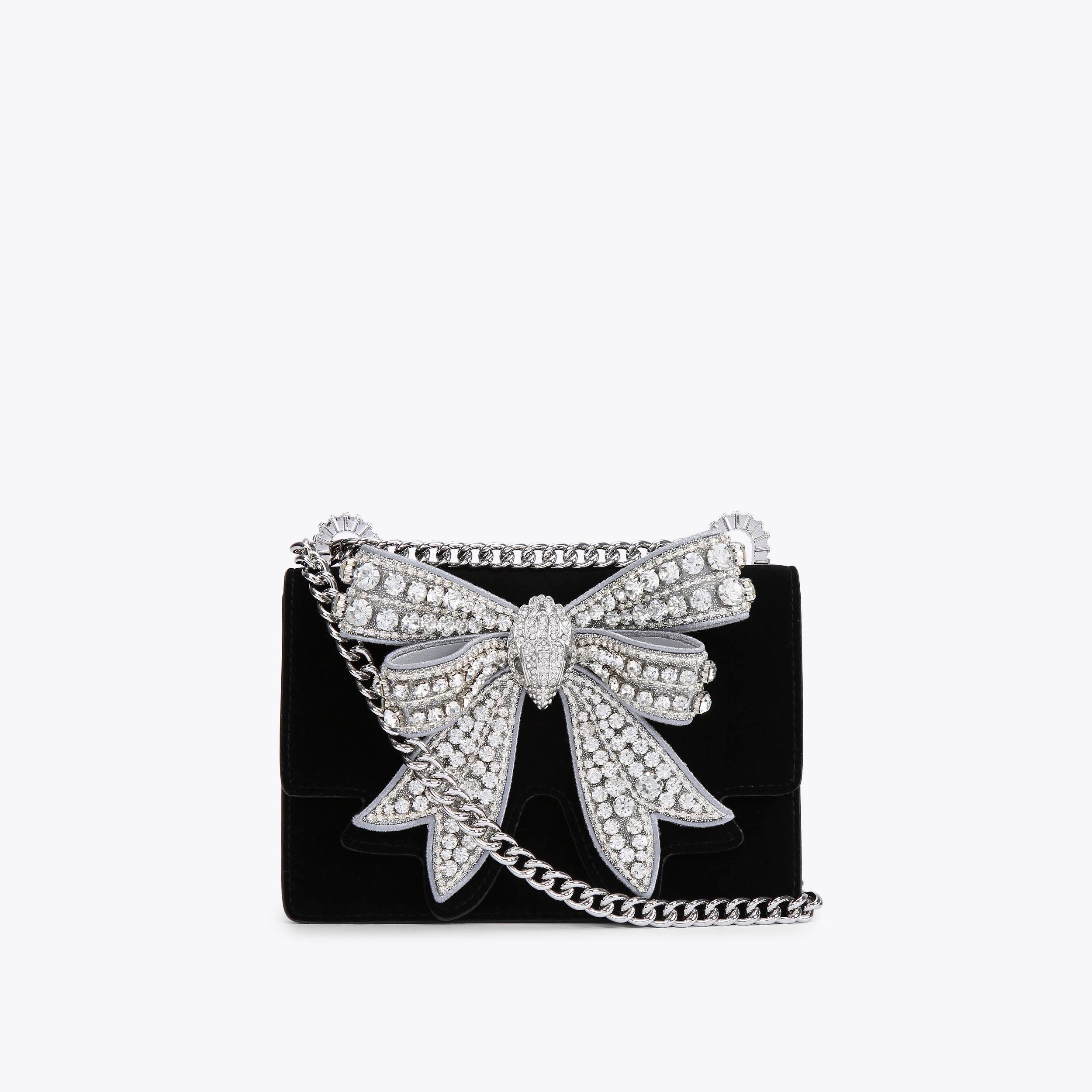 Black purse with bow online