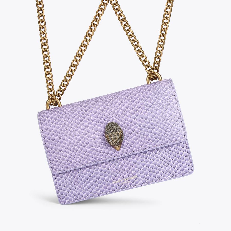 SHOREDITCH SM CROSS BODY Lilac Leather Cross Body Bag by KURT