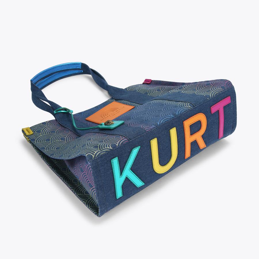 LG SOUTHBANK TOTE Denim Blue Large Tote by KURT GEIGER LONDON