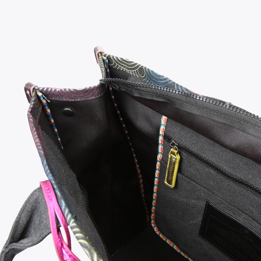XXL SOUTHBANK TOTE Black Denim Large Tote Bag by KURT GEIGER LONDON