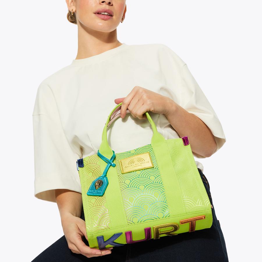 SMALL SOUTHBANK TOTE Lime Green Tote by KURT GEIGER LONDON