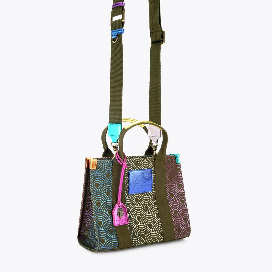 Green Mini Tote Bag - Luxury Monogram Tote - Aman Essentials