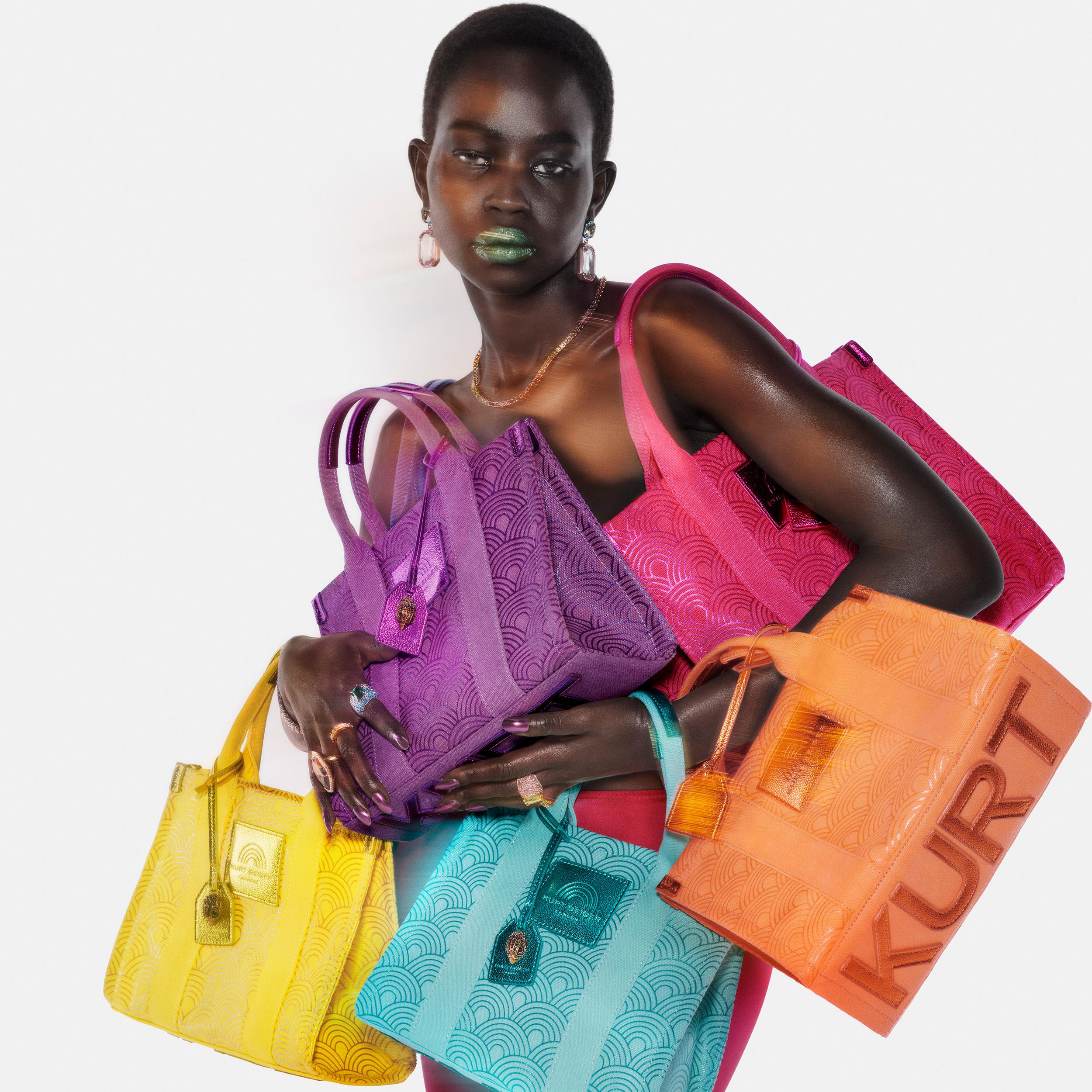 Borneobulletin Com Kurt Geiger London Violet Croc Embossed Leather