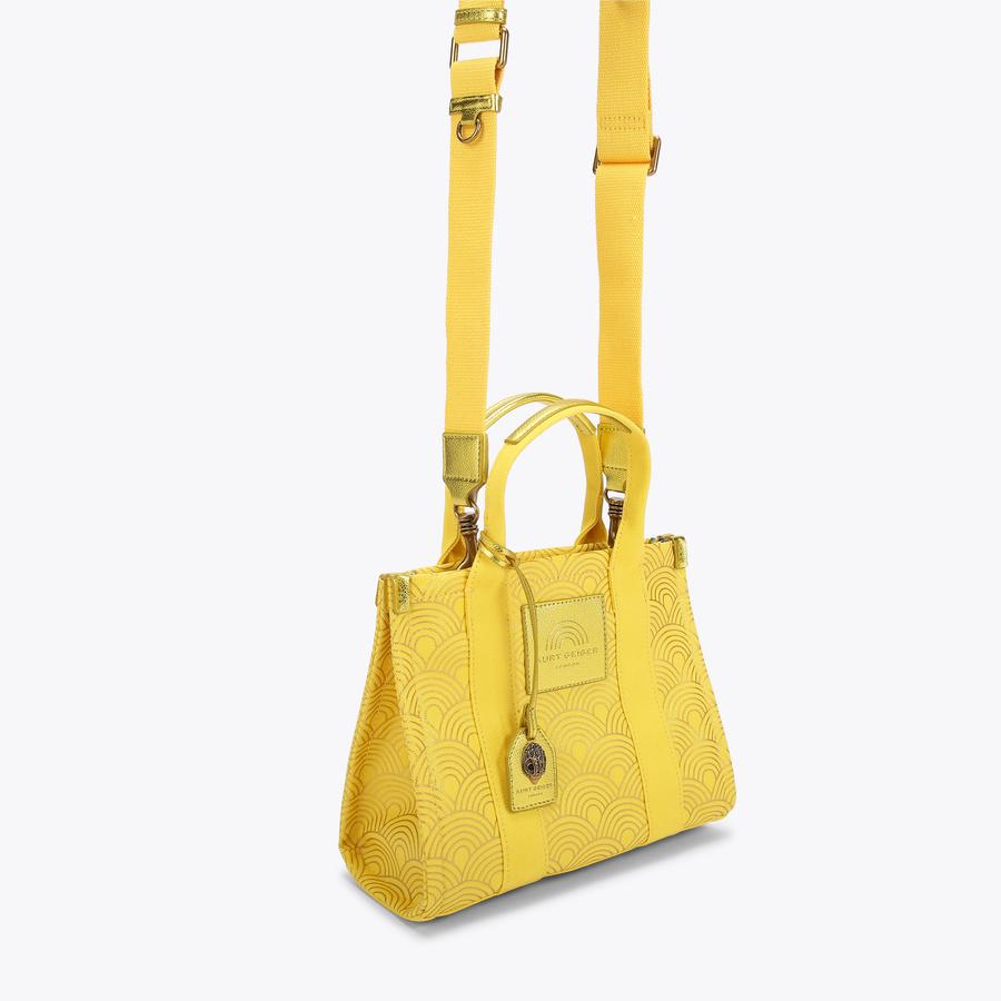 SMALL SOUTHBANK TOTE Yellow Rainbow Small Cross Body Tote by KURT
