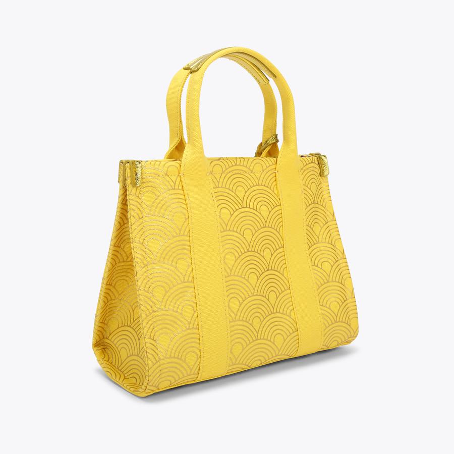 SMALL SOUTHBANK TOTE Yellow Rainbow Small Cross Body Tote by KURT