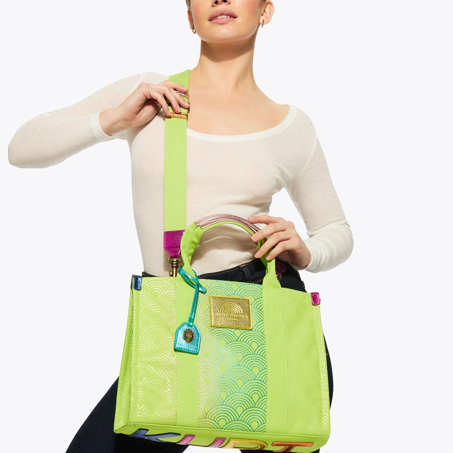 shesaidthat ORIGAMI BAG トートバッグ lime shesaidthat ORIGAMI BAG