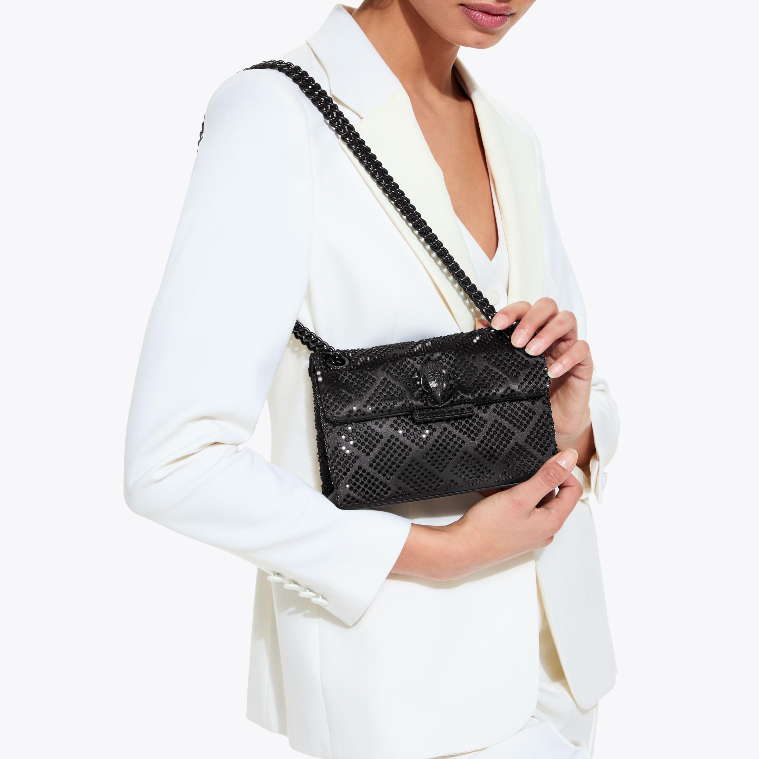 MINI KENSINGTON DRENCH ALL MATTE BLACK Quilted Leather Mini Bag by