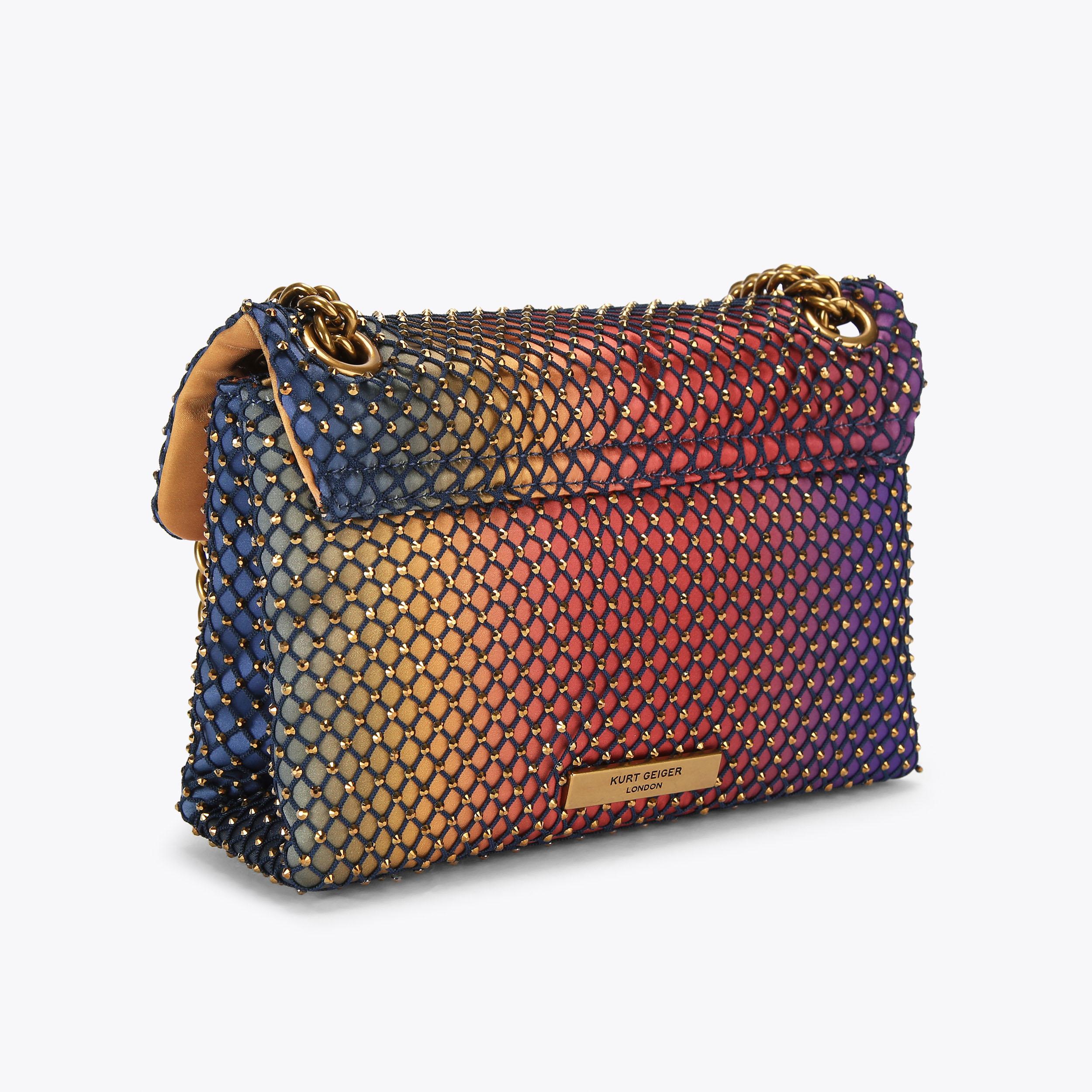 NEW KURT GEIGER LONDON Kensington Ombré Rainbow store Leather Crossbody