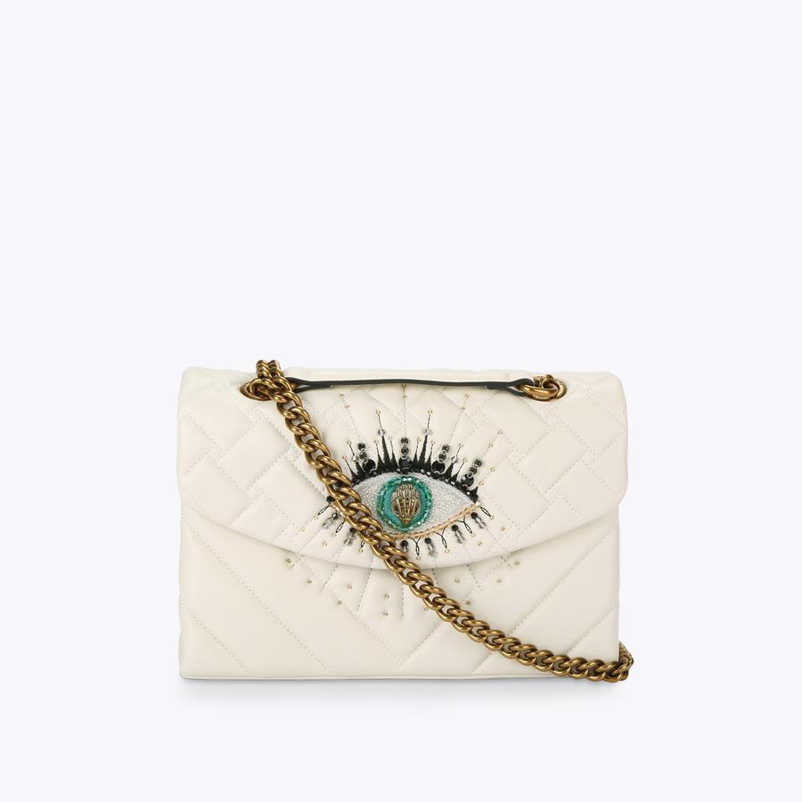 LEATHER KENSINGTON EYE Bone Shoulder Purse by KURT GEIGER LONDON