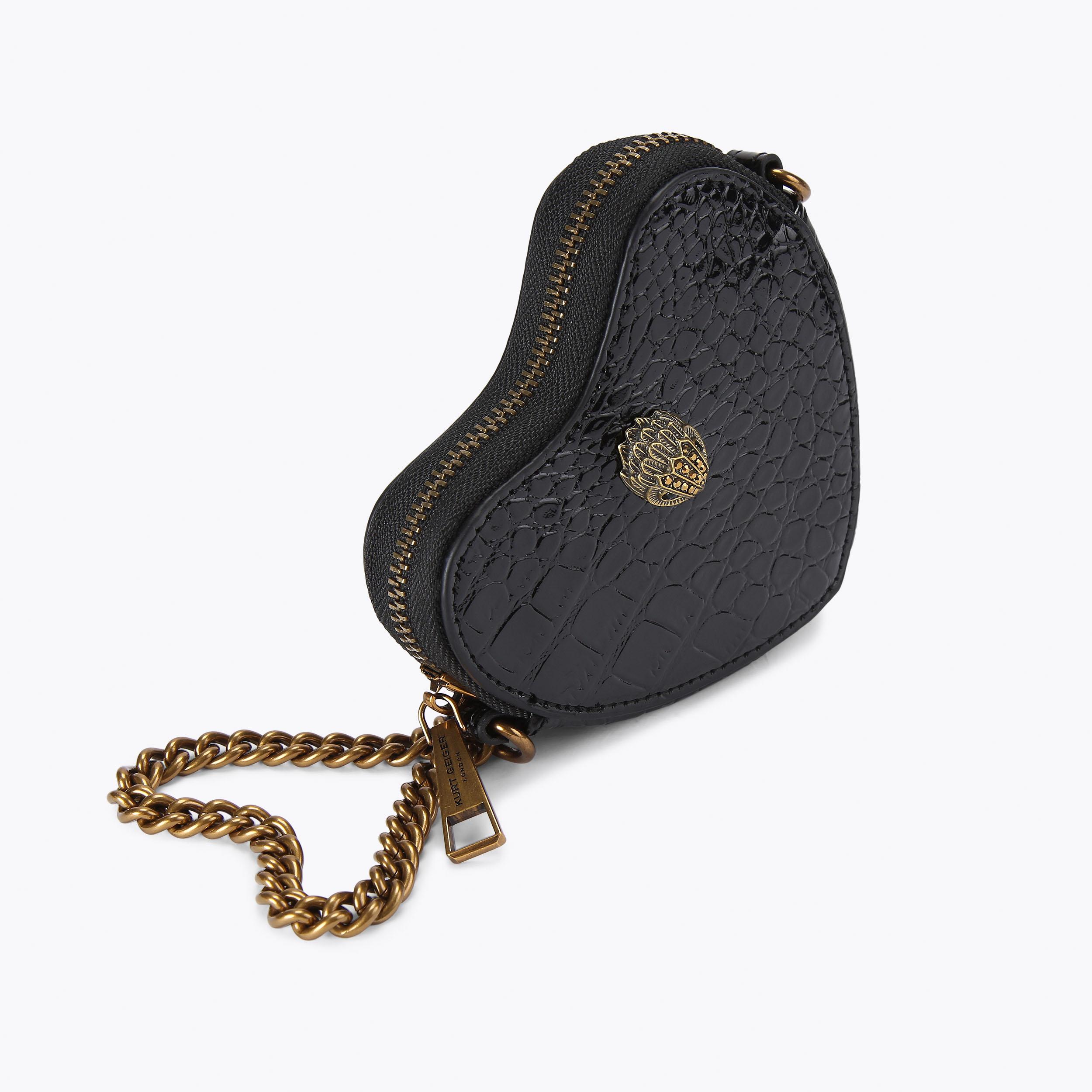 MICRO HEART CROSSBODY Croc Heart Cross Body Purse by KURT