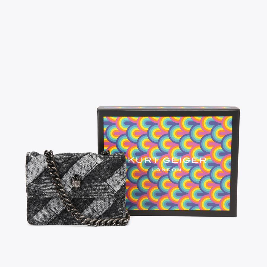 [LOW CLASSIC] / ☆ 24SS LC LOGO MICRO BAG / BLACK MICRO KENSINGTON Black Micro Quilted Cross Body Purse by