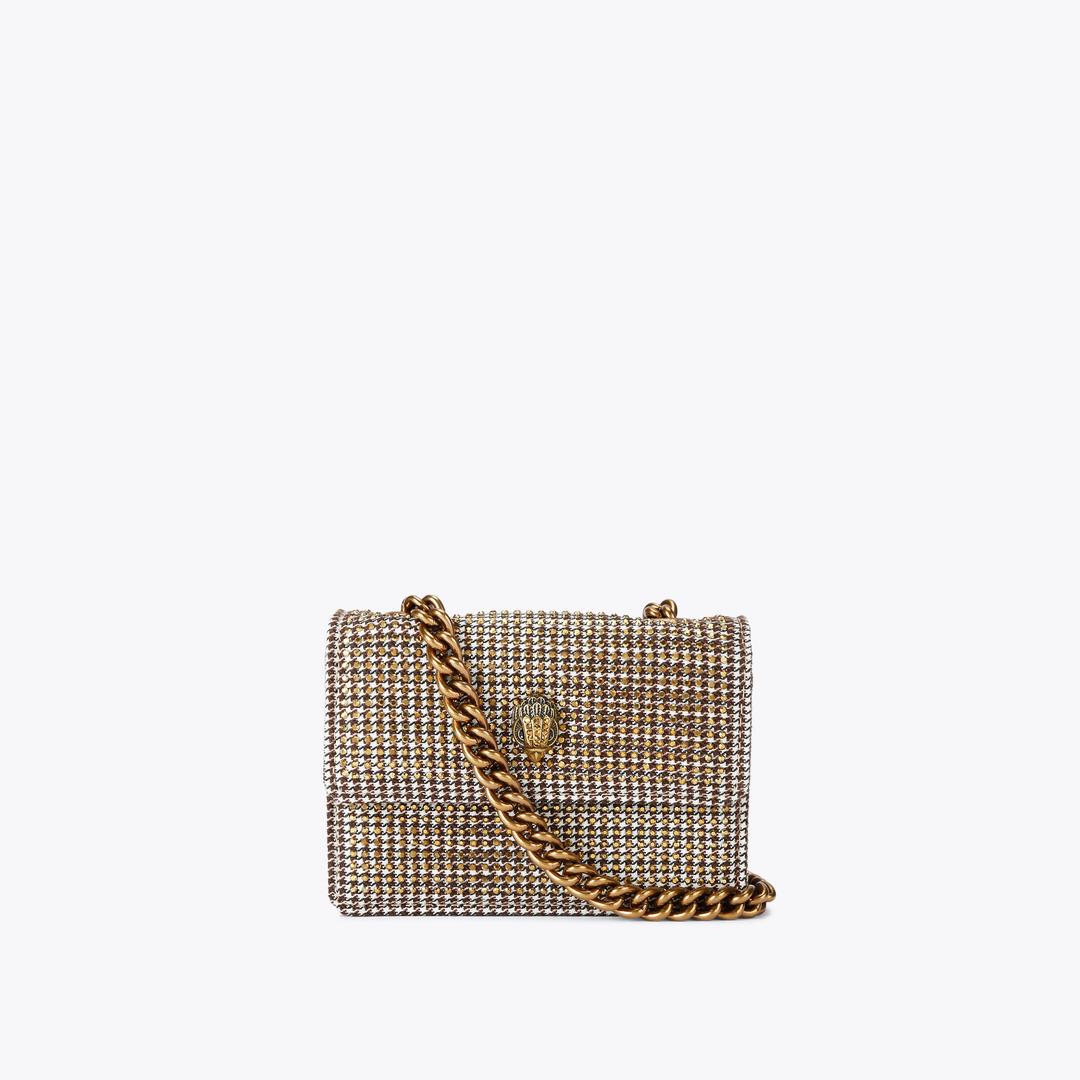 MICRO KENSINGTON Beige Crystal Cross Body Purse by KURT GEIGER LONDON — Kurt Geiger London