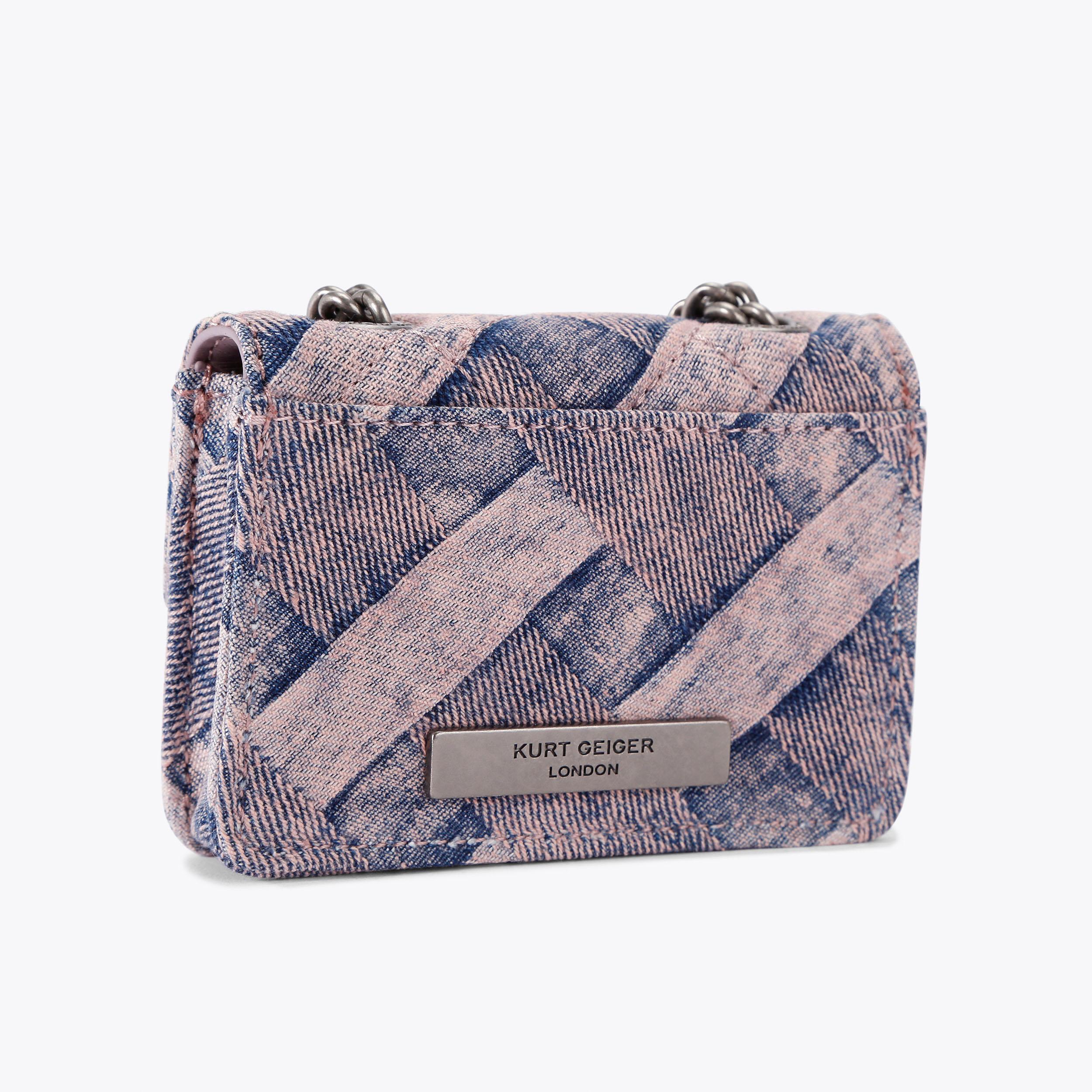 【THE MUSEUM VISITOR】 WASHED DENIM MINIBAG (PINK BLUE) WASHED DENIM MINIBAG (WHITE BLUE) : THE MUSEUM VISITOR