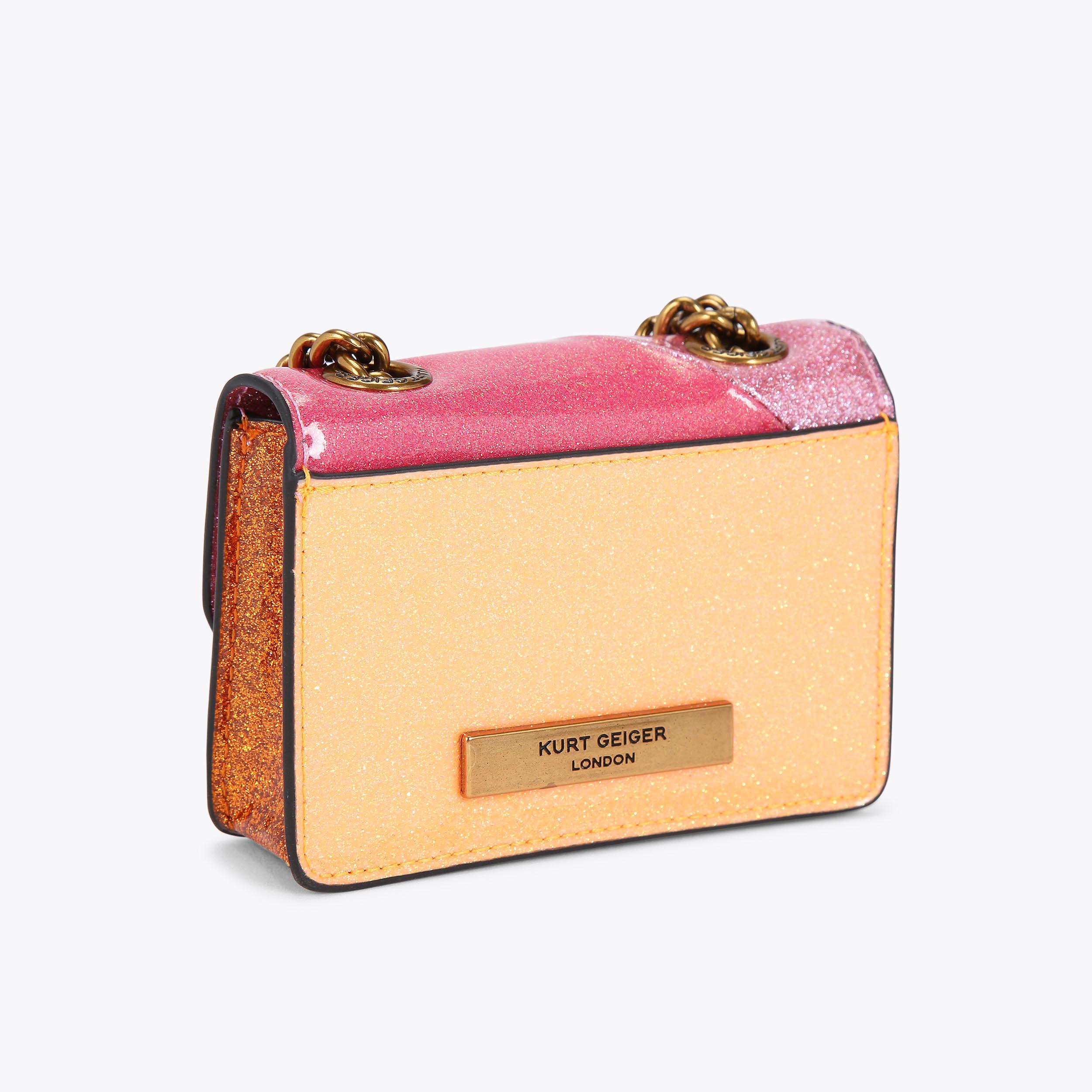 MICRO KENSINGTON Pink Micro Cross Body by KURT GEIGER LONDON