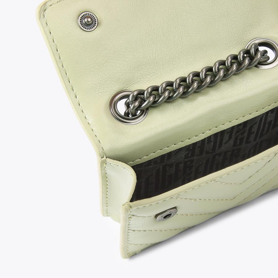 MICRO KENSINGTON Pale Green Cross Body Purse by KURT GEIGER LONDON