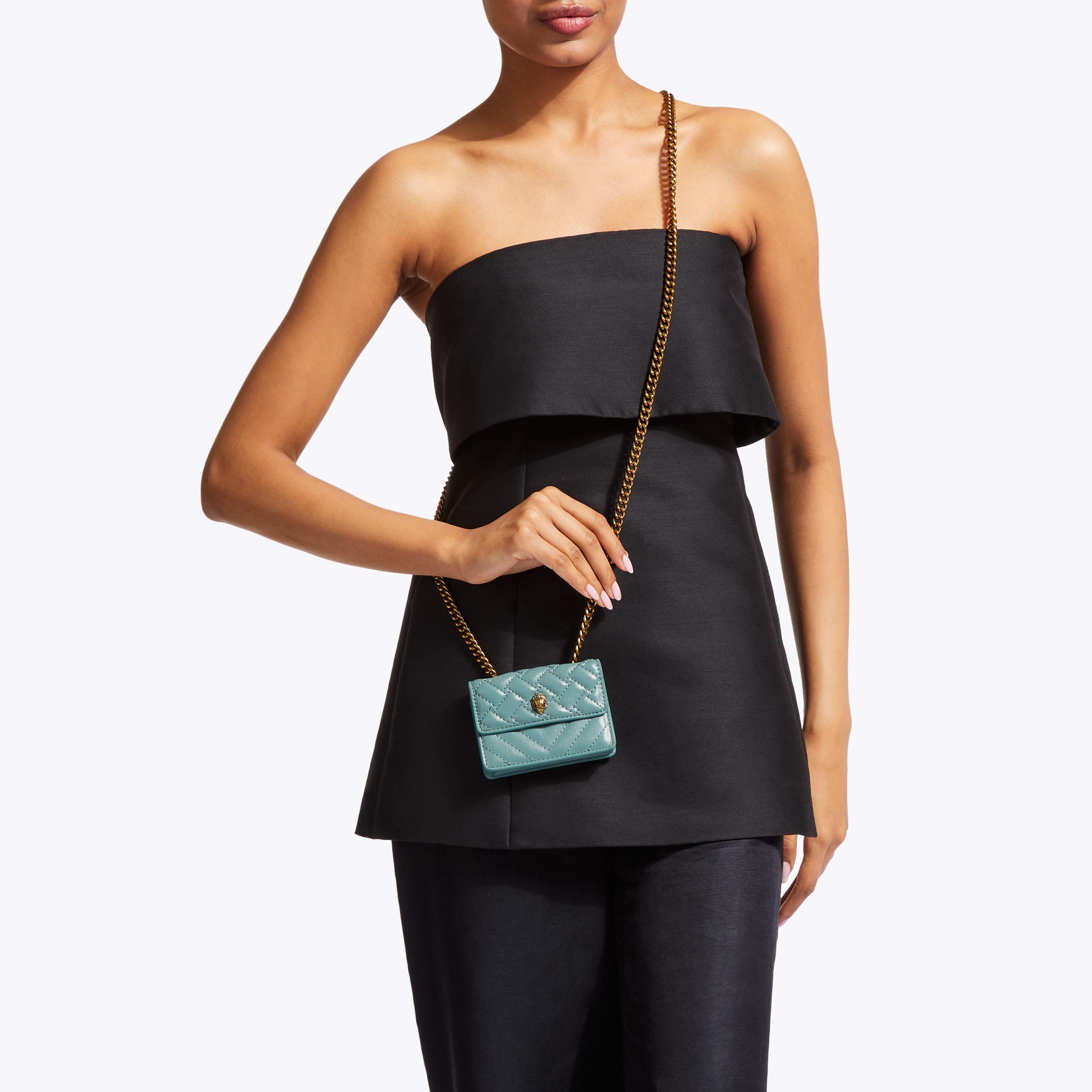 MICRO KENSINGTON Pale Blue Micro Cross Body by KURT GEIGER LONDON