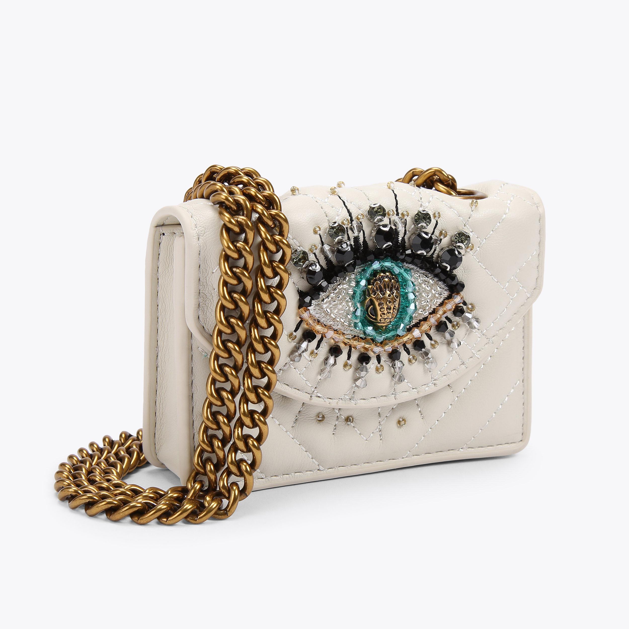 MICRO KENSINGTON EYE Bone Micro Eye Cross Body by KURT