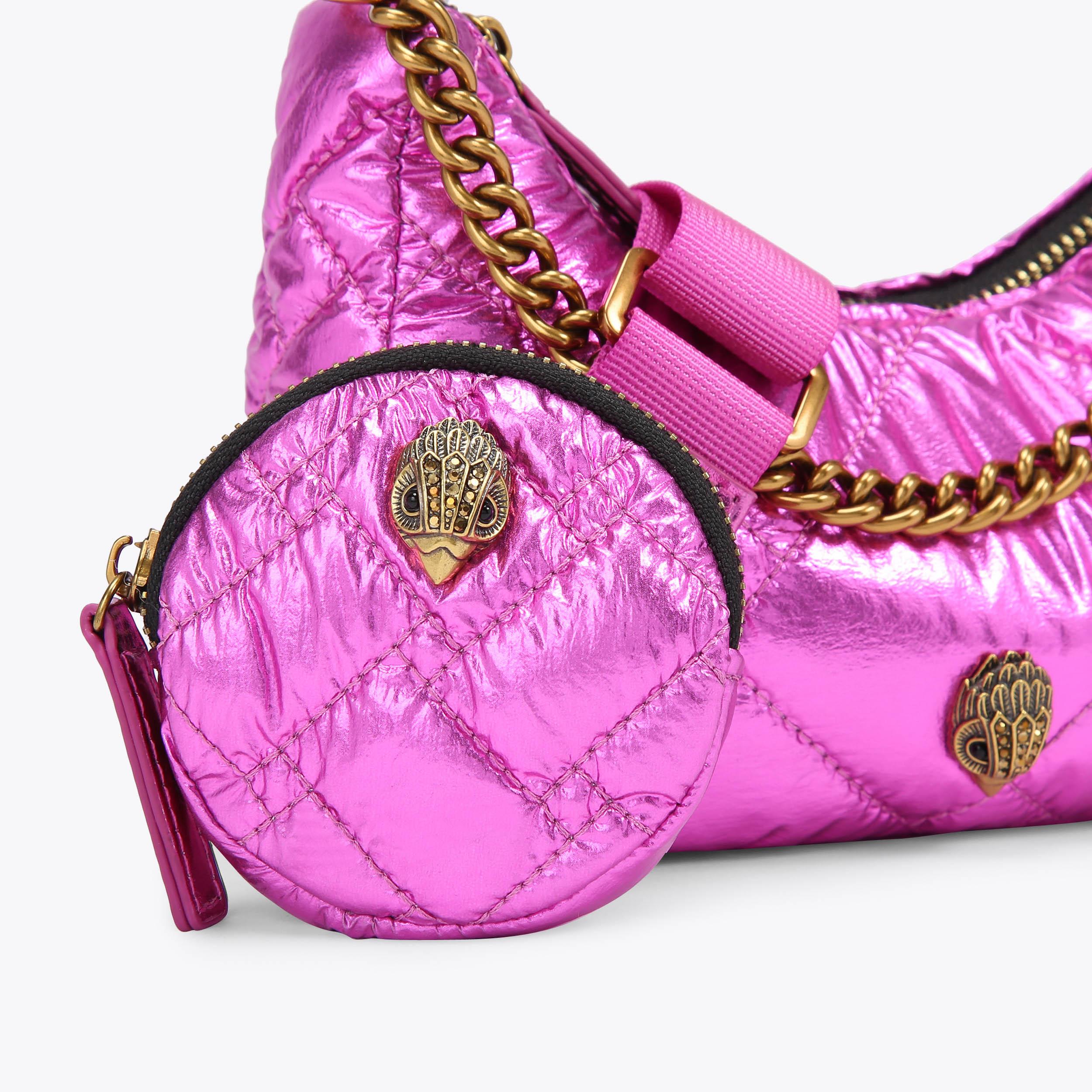 NYLON SM MULTI XBODY Pink Metallic Cross Body Pink by KURT