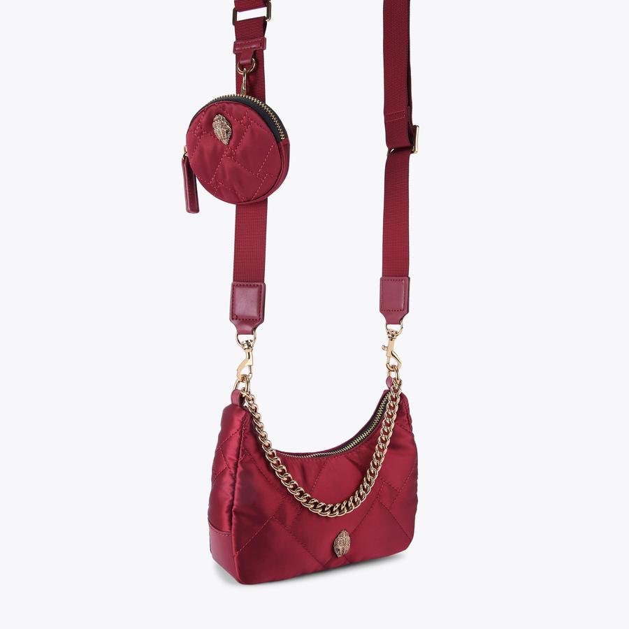 RECYCLED SM MULTI XBODY Dark Red Nylon Cross Body Purse by