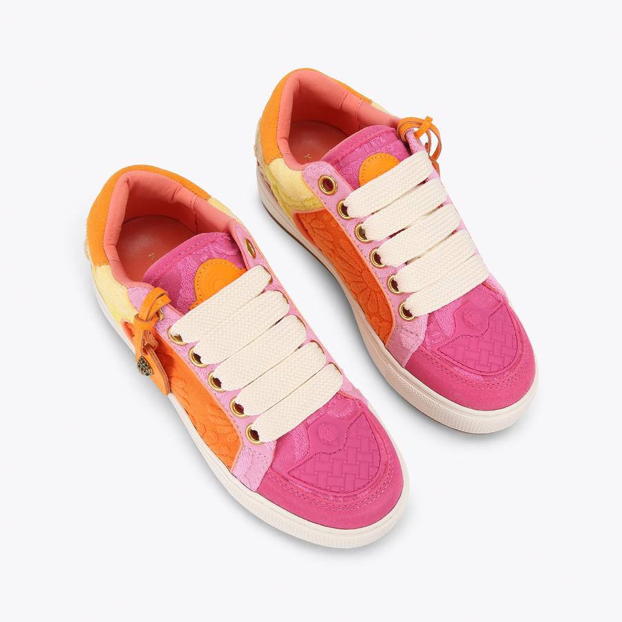 WAVES KEITH CANISIUS SHOEGAZER シューゲイザー SOUTHBANK TAG Orange Terry Towelling Lace Up Sneaker by Kurt
