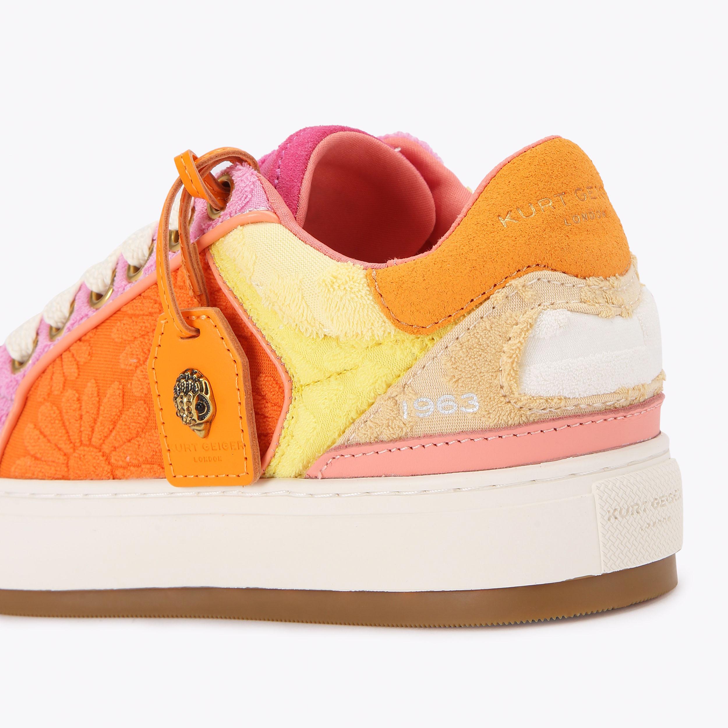 Belong 12inch② Indie Rock シューゲイザー SOUTHBANK TAG Orange Terry Towelling Lace Up Sneaker by Kurt