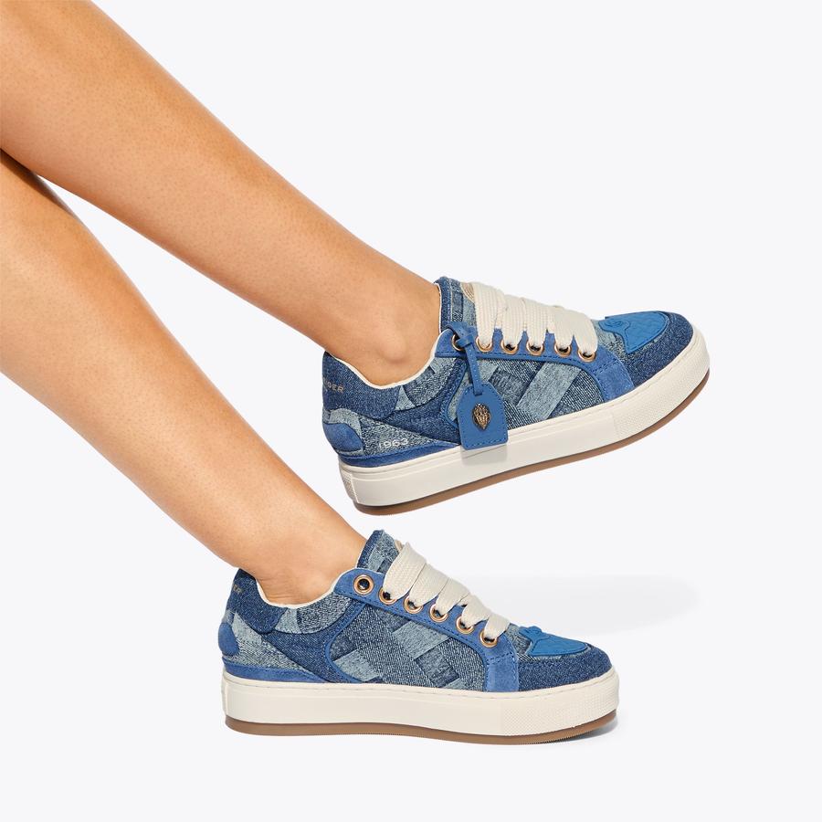 SOUTHBANK TAG Bleached Weave Lace Up Sneaker by Kurt Geiger London