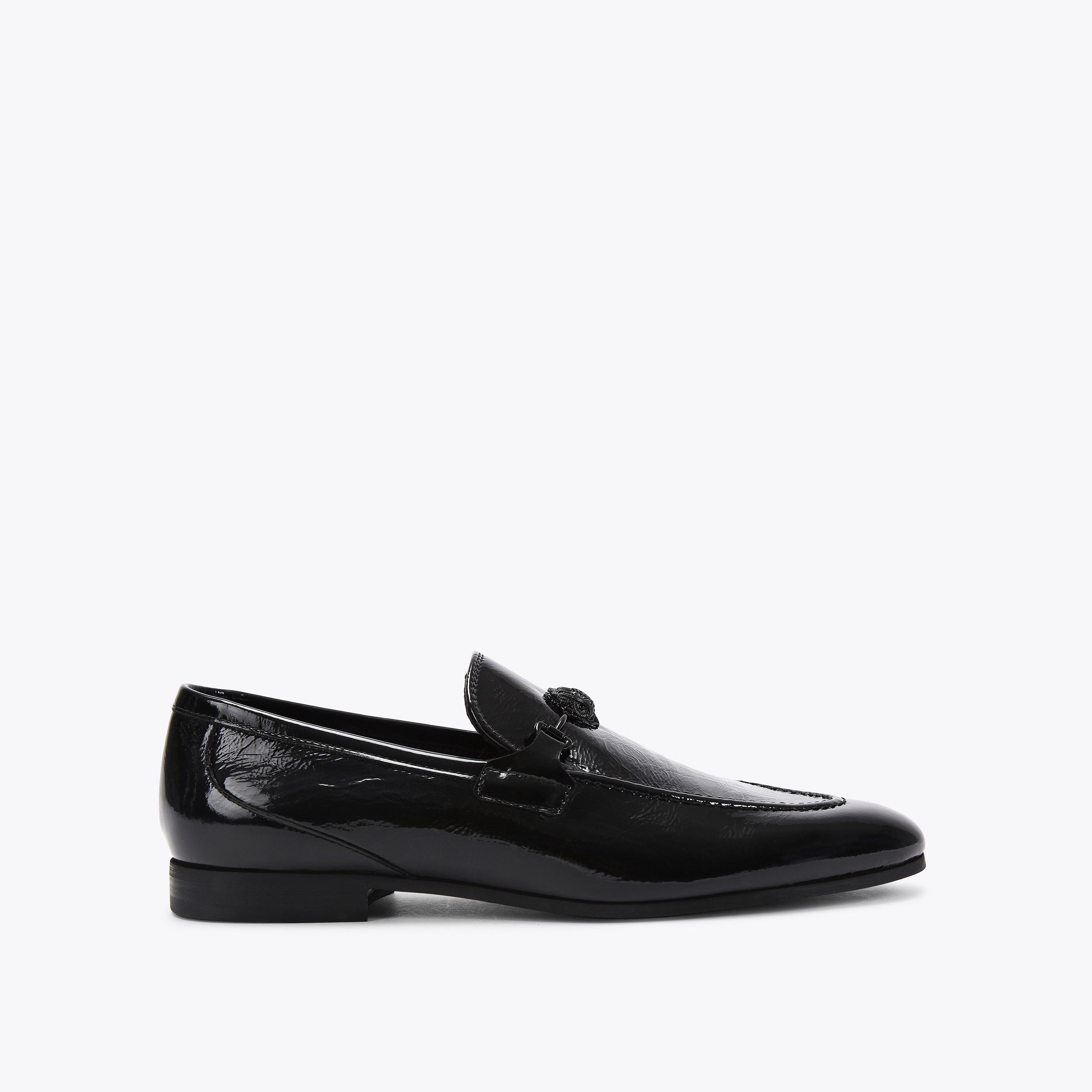 Kurt Geiger London Alistair Black Patent Leather Tassel Loafers ALISTAIR Black Leather Loafer by KURT GEIGER LONDON main image 4