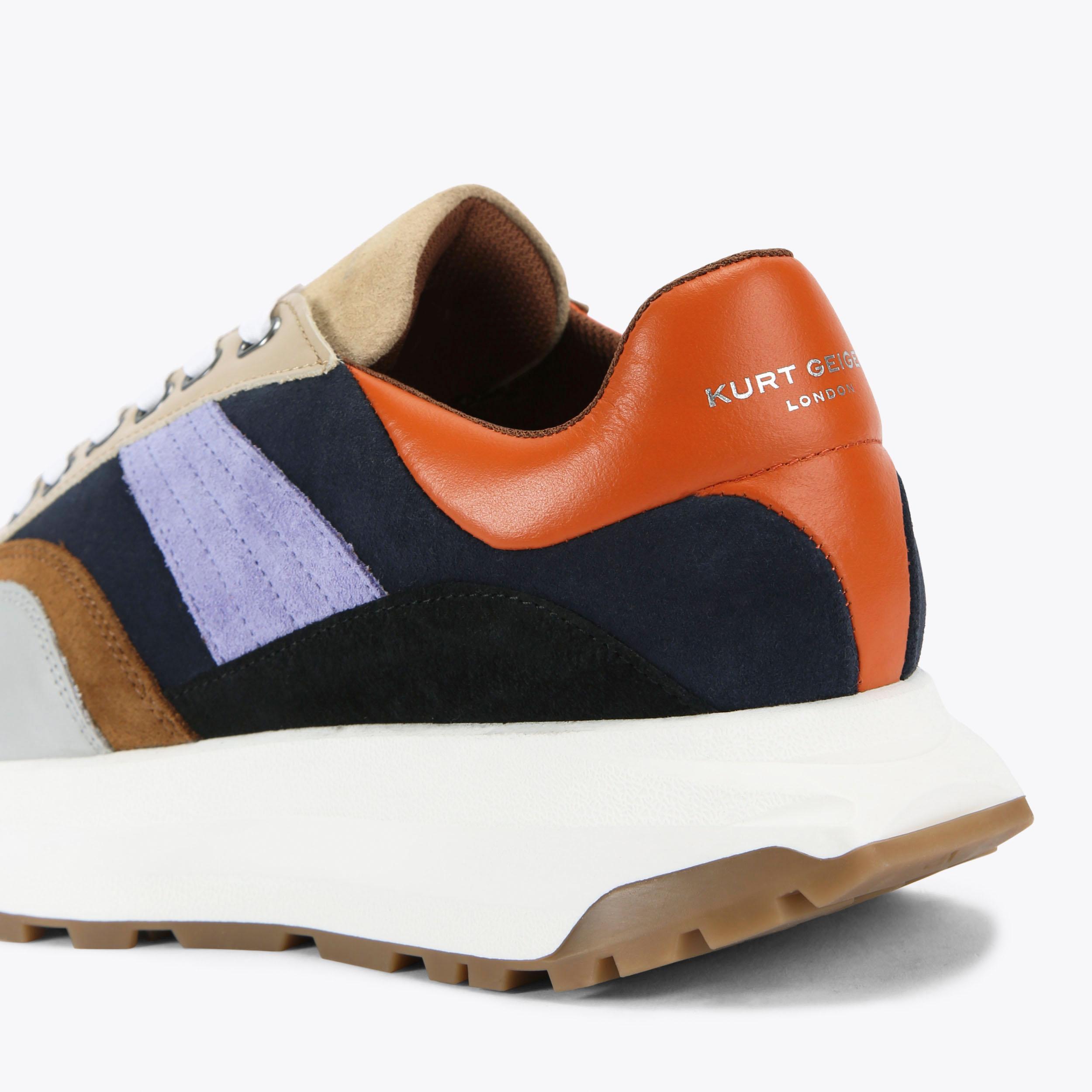 GASPAR Suede Trainer by KURT GEIGER LONDON