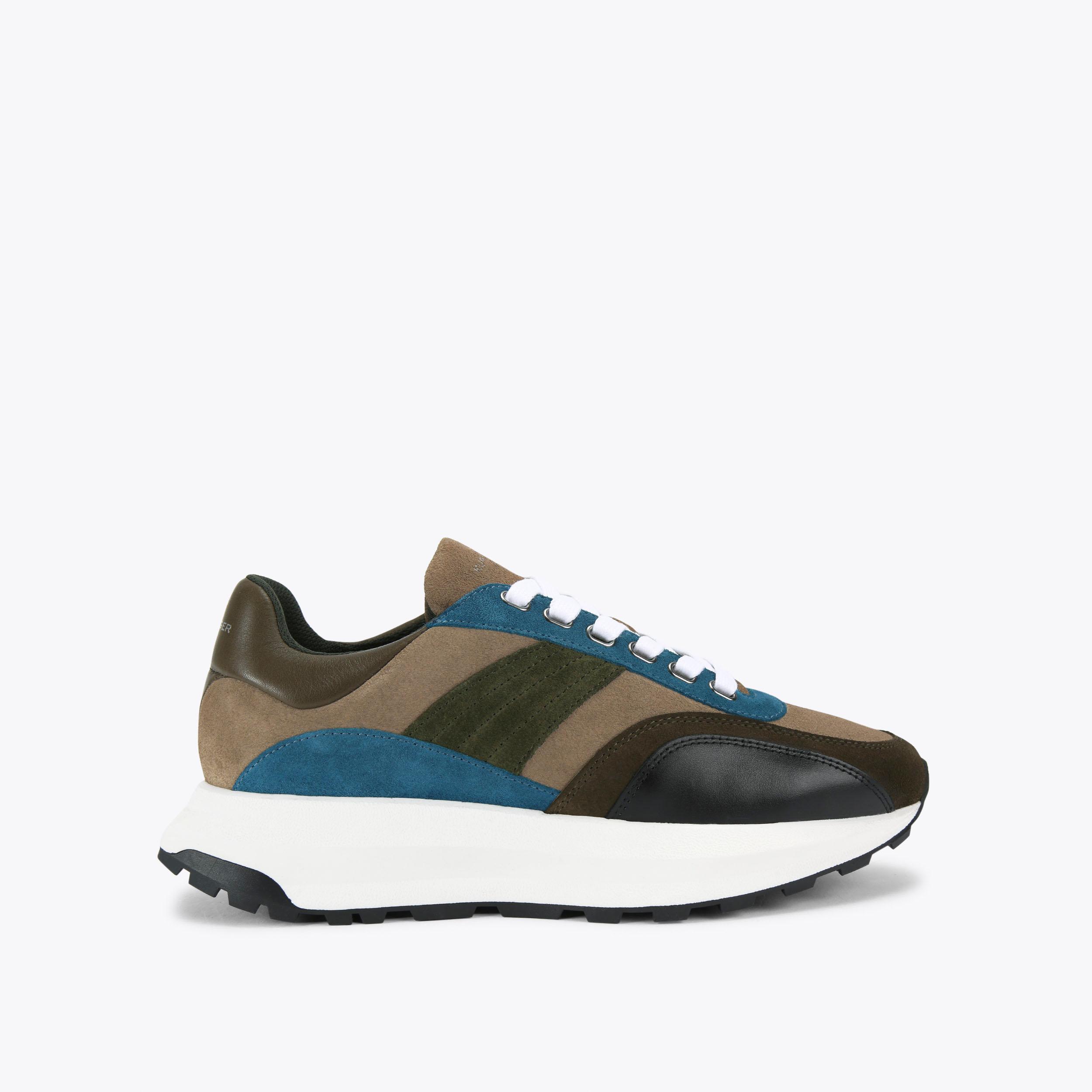 GASPAR Neutral Suede Sneaker by KURT GEIGER LONDON