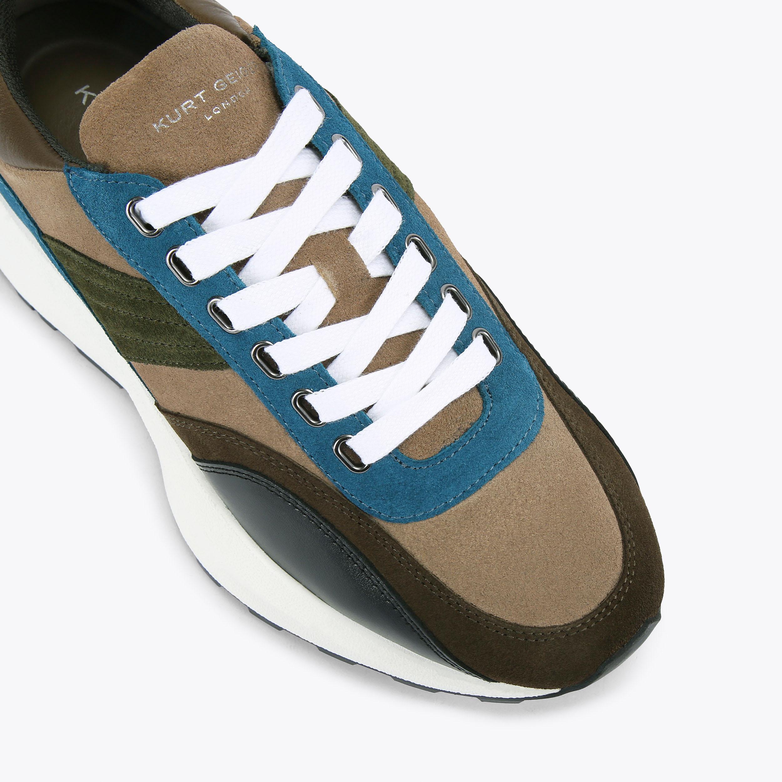 GASPAR Neutral Suede Sneaker by KURT GEIGER LONDON