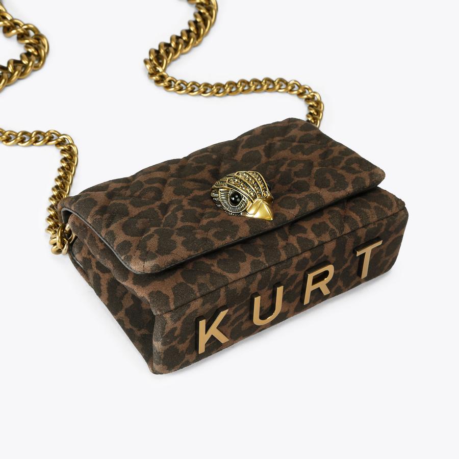 MINI KENSINGTON KURT Leopard Print Cross Body Bag by KURT GEIGER