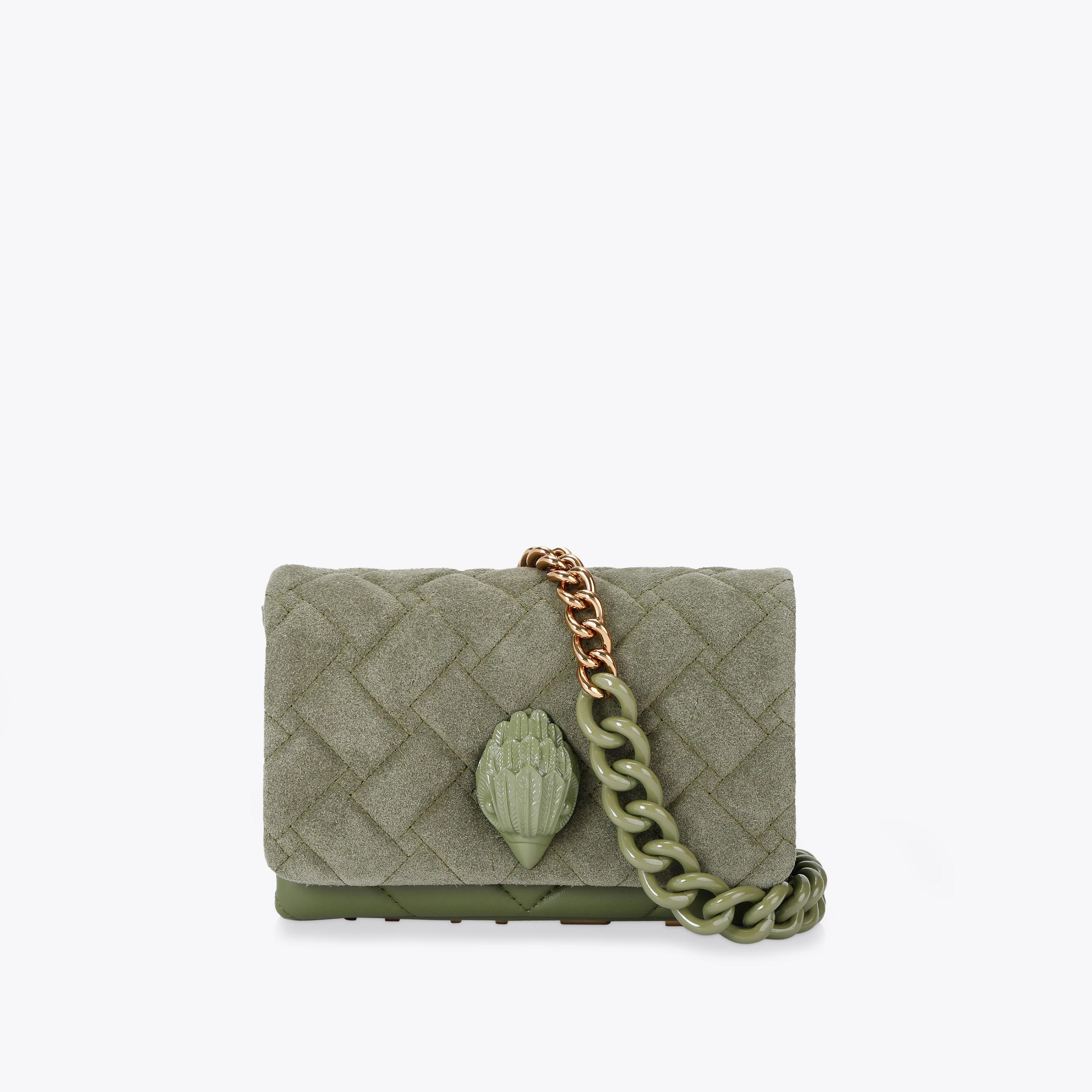 MINI KENSINGTON KURT Khaki Cross Body Purse by KURT GEIGER LONDON