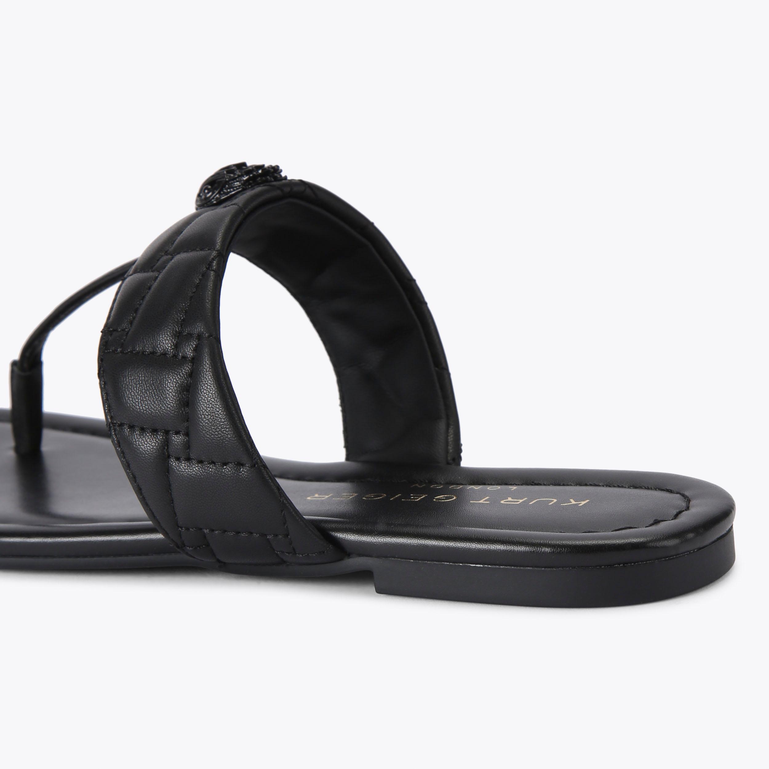 KENSINGTON T-BAR DRENCH Black Drench Slide On Toe Post KENSINGTON T-BAR DRENCH Black Drench Slide On Toe Post