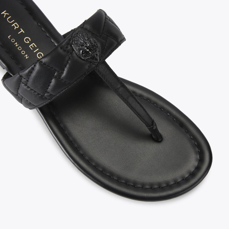 KENSINGTON T-BAR DRENCH Black Drench Slide On Toe Post KENSINGTON T-BAR DRENCH Black Drench Slide On Toe Post