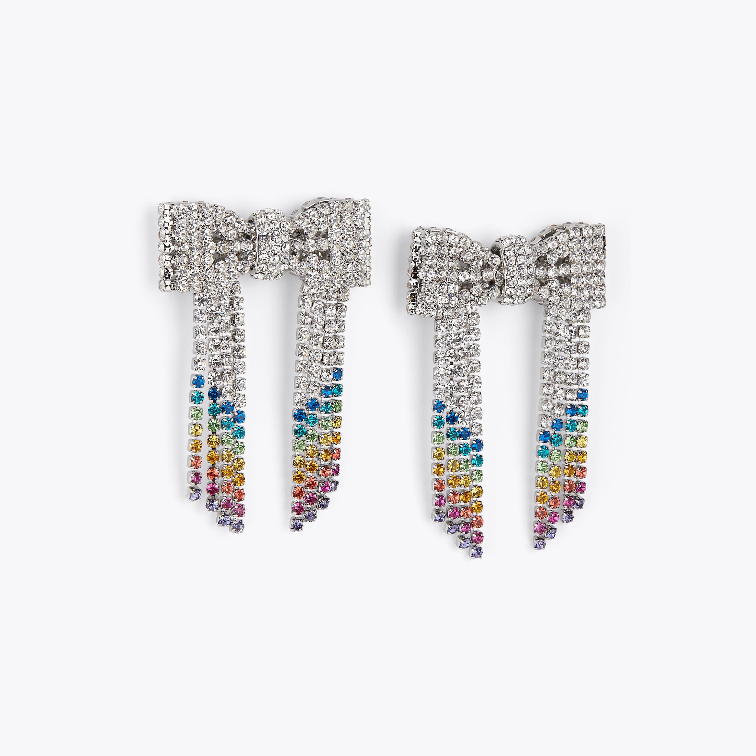 Kurt Geiger Rainbow factory Crystal Chainlink Drop Earrings