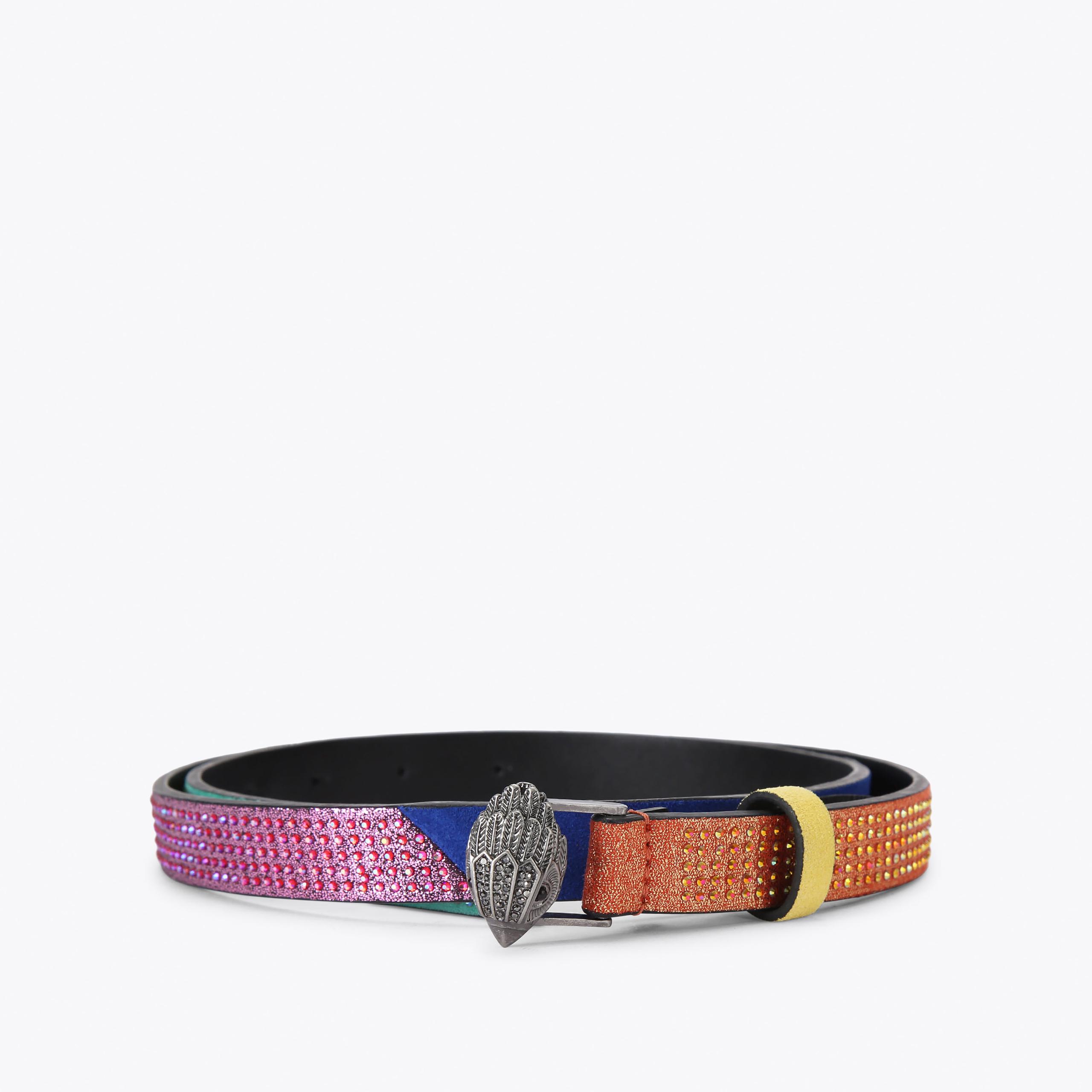 New Kurt Geiger London Rainbow Belt - XS/S Rainbow Crystal Belt | Eagle Belt by Kurt Geiger | Kurt Geiger main image 3