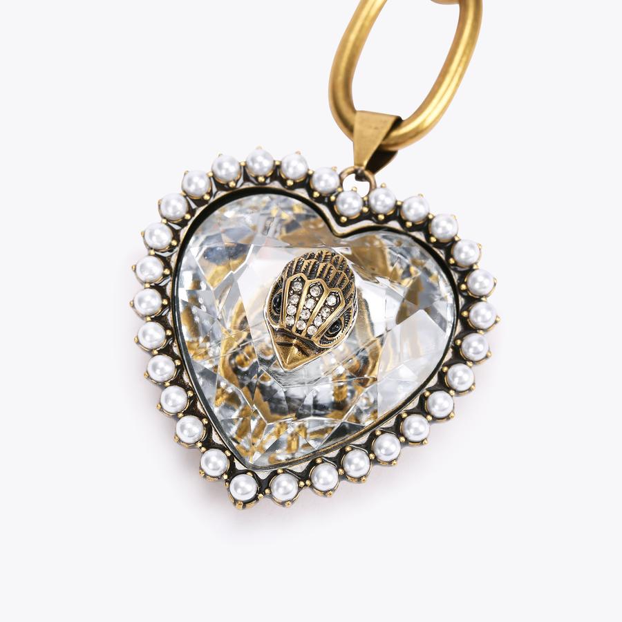 EAGLE HEART CHAIN BELT Antiqued Brass Chain Belt by KURT  display picture 1