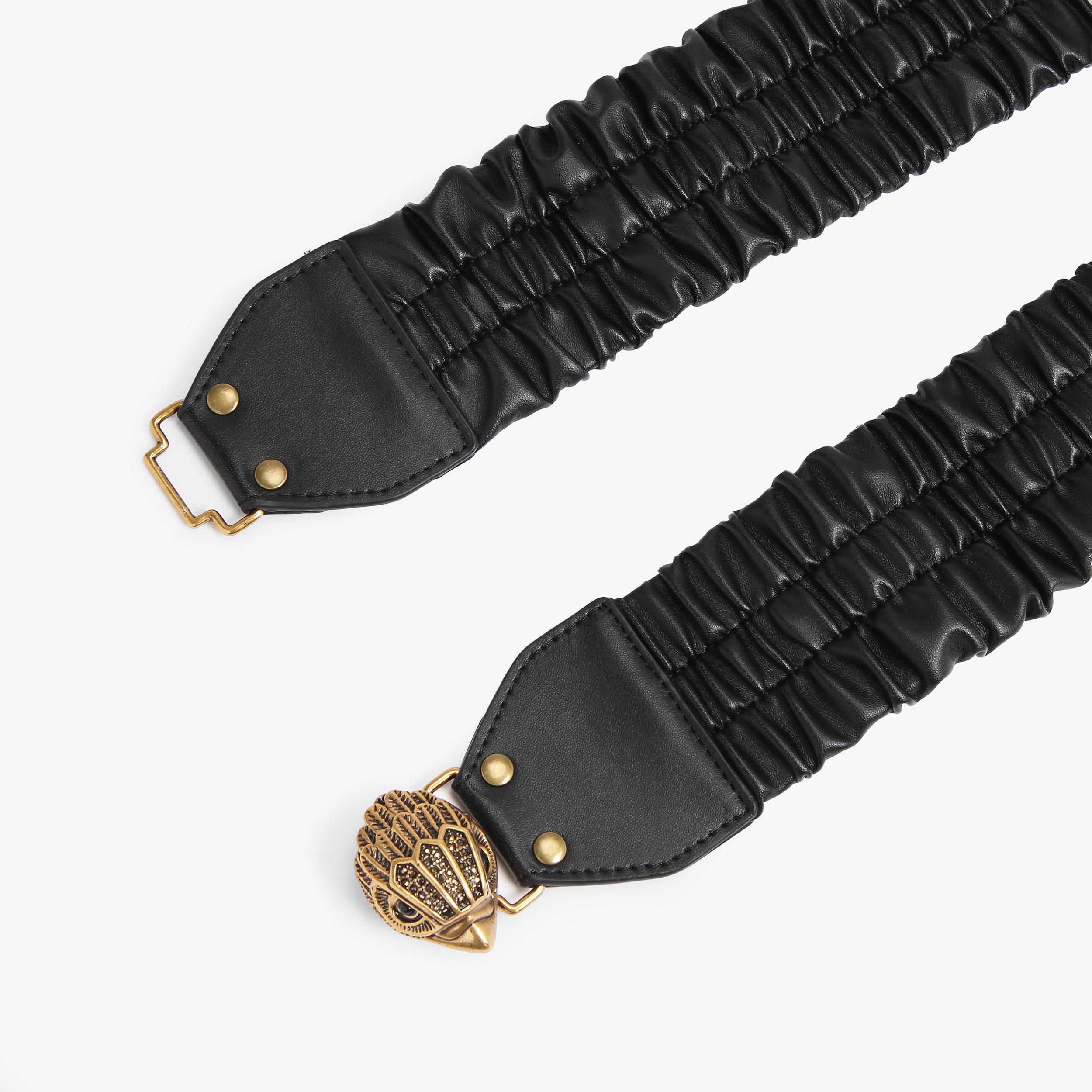 KURT GEIGER LONDON Stretch Belt S/M Mansion 20 Black Belt Chain Detail | Kurt Geiger main image 4