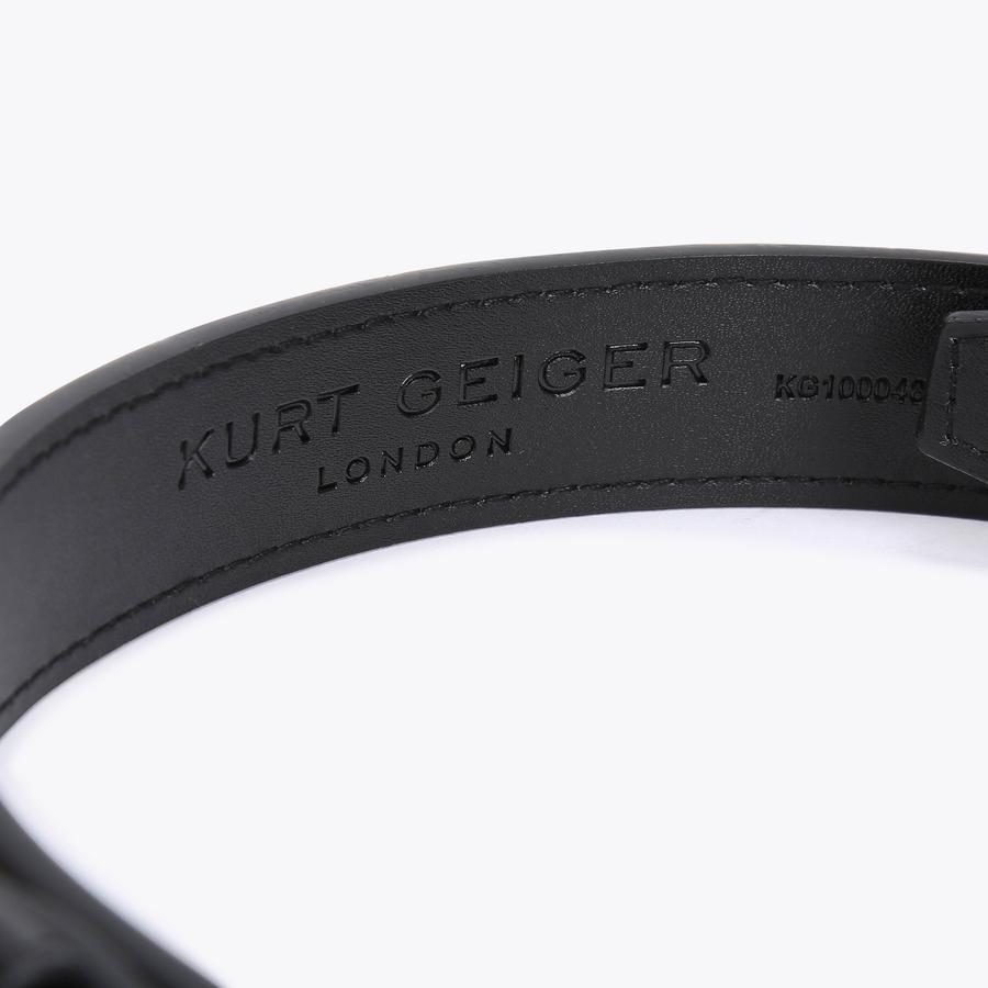 Kensington Black Leather Belt for Women | Kurt Geiger display picture 2