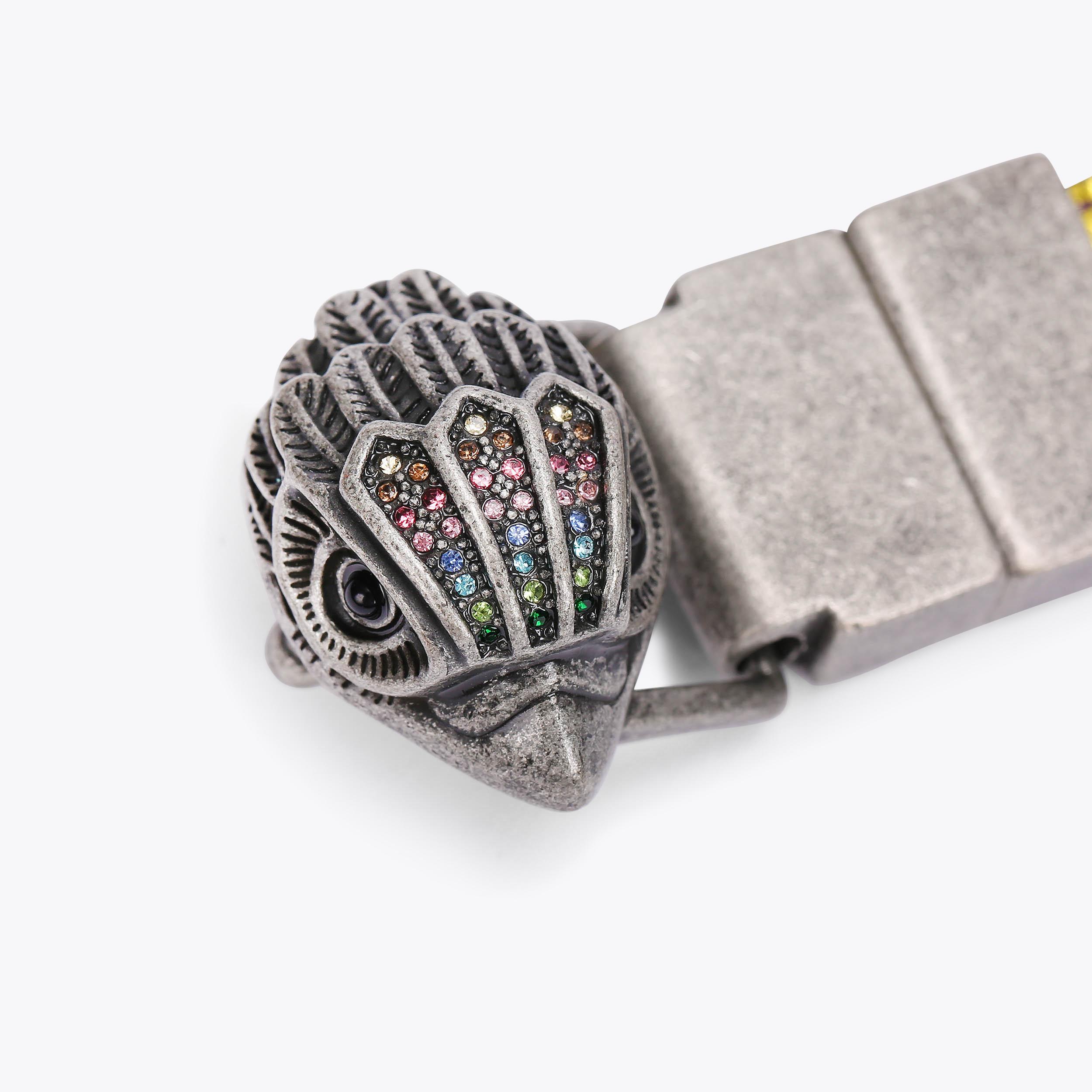 KURT GEIGER LONDON Leather Reversible Feather Edge Belt With Eagle Jewel Buckle REVERSIBLE 20 EAGLE BELT Reversible Eagle Belt by KURT  main image 3